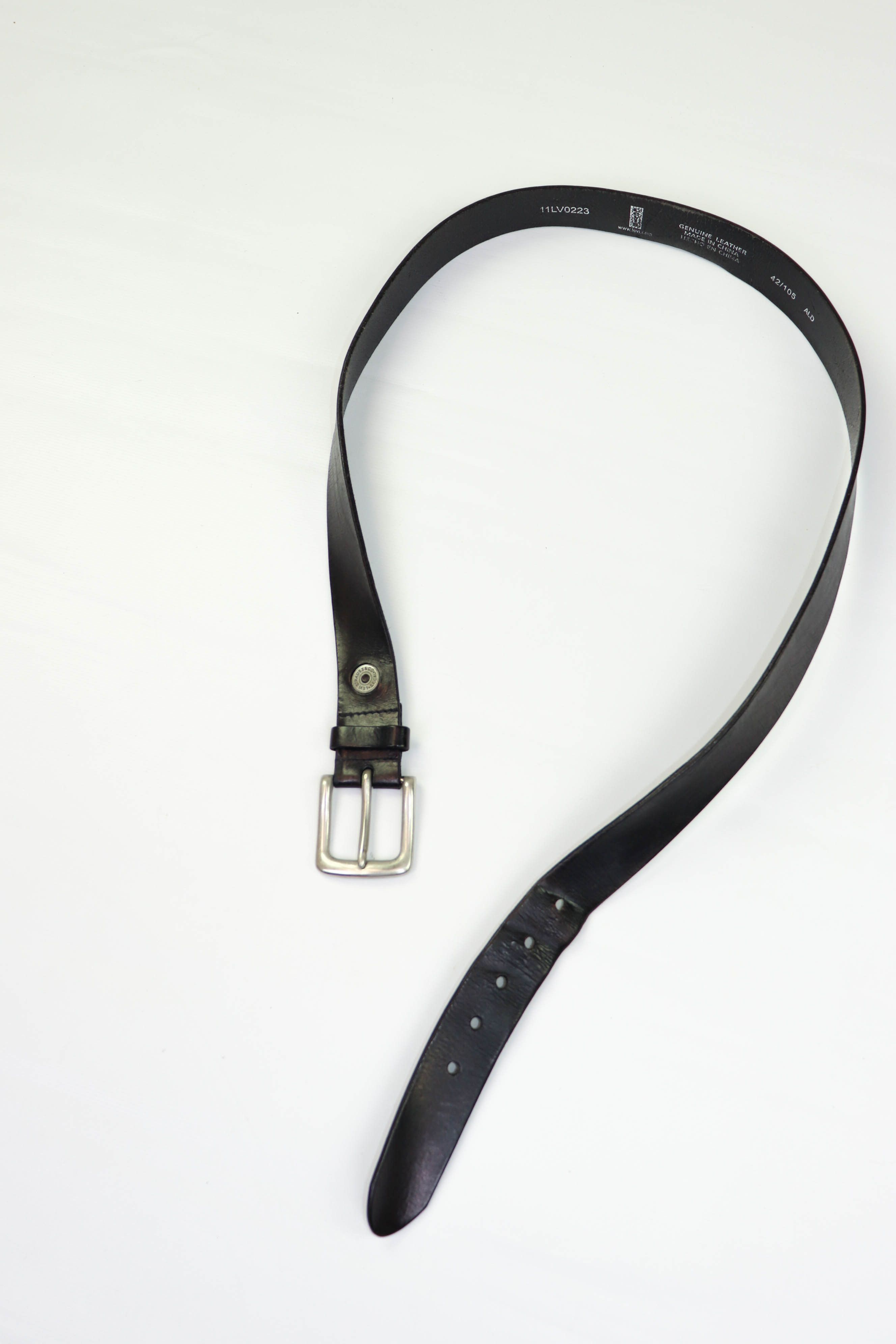 Levi's Levi's Vintage 11LV0223 Black Leather Belt 42/105 Size ONE SIZE - 5 Thumbnail
