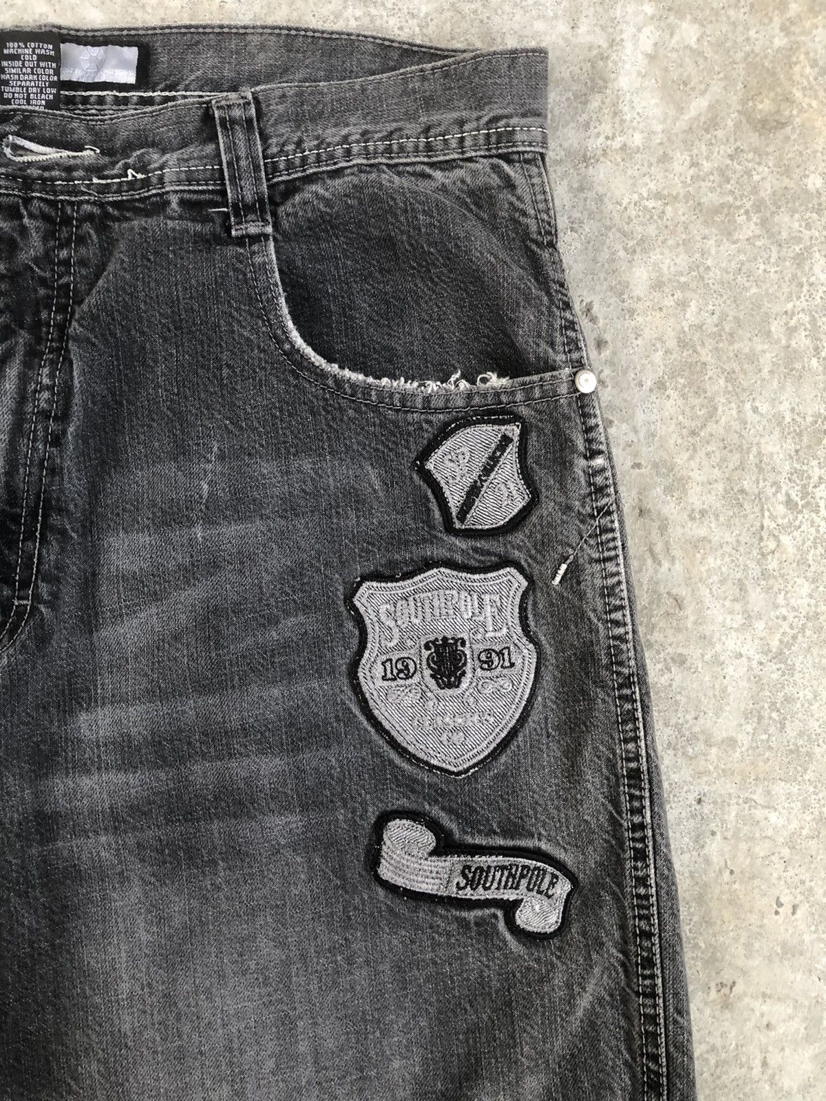 Southpole Southpole embroidered jeans baggy jeans hip hop Size US 36 / EU 52 - 13 Thumbnail