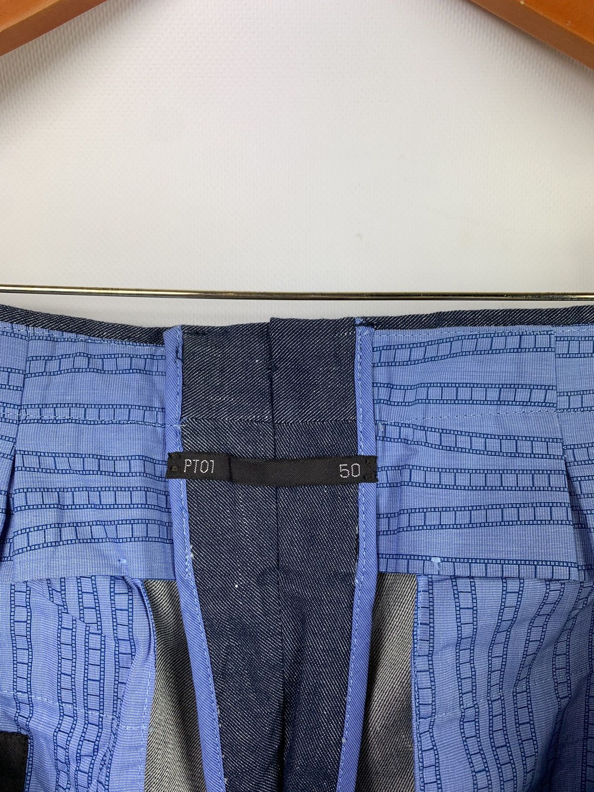PT Torino PT01 men’s cotton linen carrot fit suit pants size 50 blue Size 40R - 9 Thumbnail