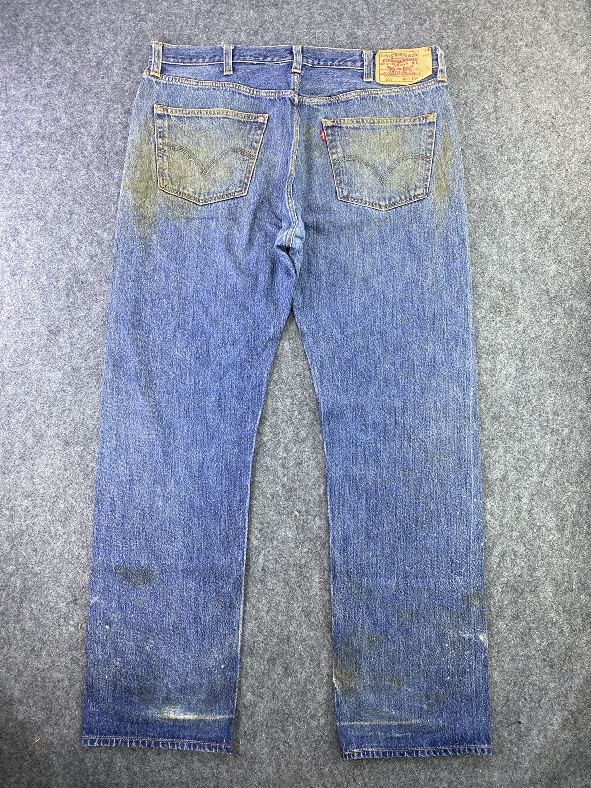 Levi's VINTAGE LEVIS 501 DIRTY BLUE WASH JEANS - J683 Size US 40 / EU 56 - 2 Thumbnail
