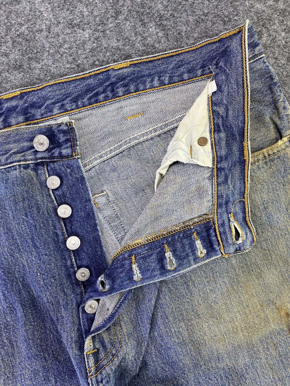 Levi's VINTAGE LEVIS 501 DIRTY BLUE WASH JEANS - J683 Size US 40 / EU 56 - 3 Thumbnail