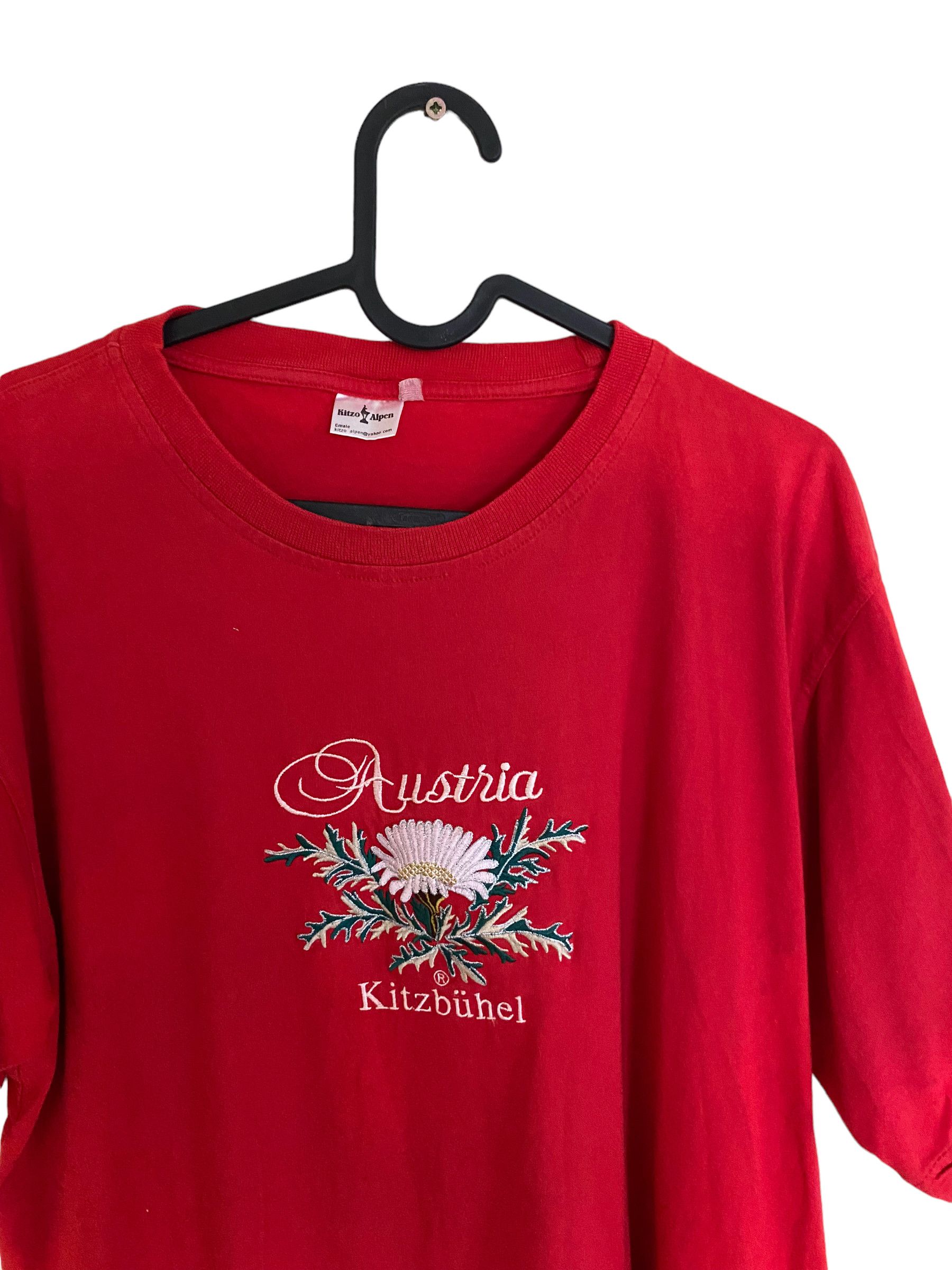 Vintage Vintage 90s' Austria embroidered tee Size US L / EU 52-54 / 3 - 2 Thumbnail