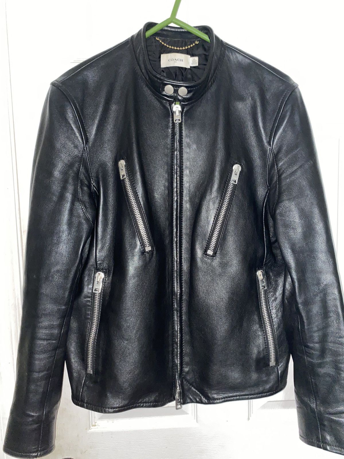 Coach Coach Men Leather Racer Jacket | Grailed