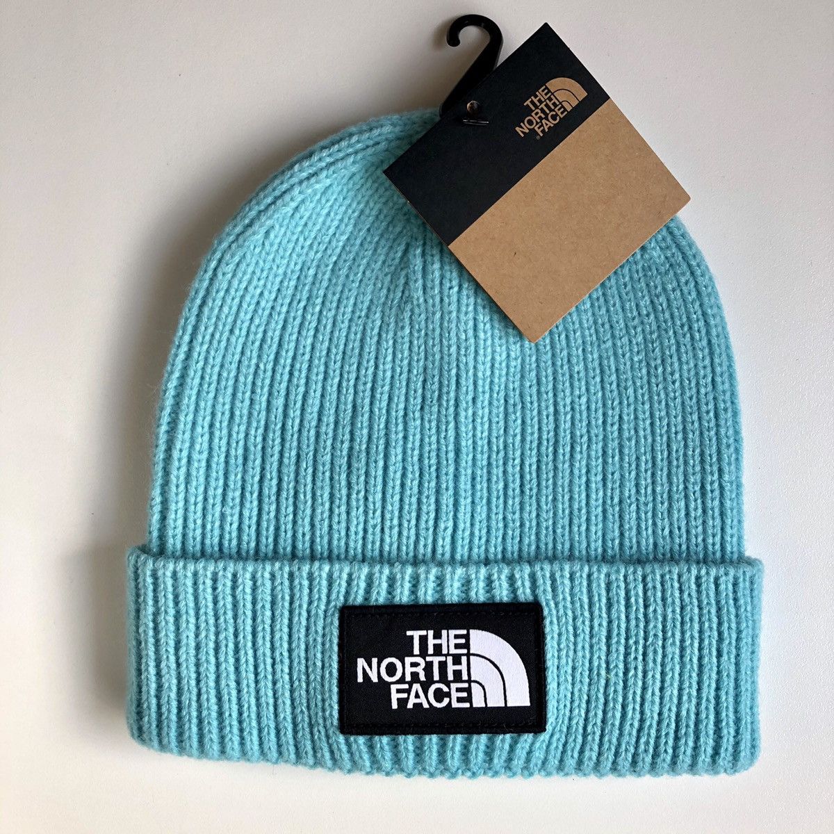 The North Face Box Logo Cuff JUNIOR Beanie ARTIC BLUE Size ONE SIZE - 1 Thumbnail
