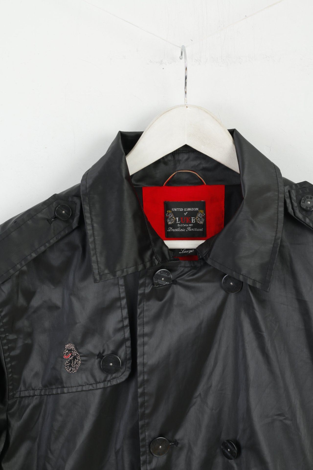 Vintage Luke 1977 Men L (M) Jacket Black Nylon Classic Top 1708 Size US L / EU 52-54 / 3 - 2 Thumbnail