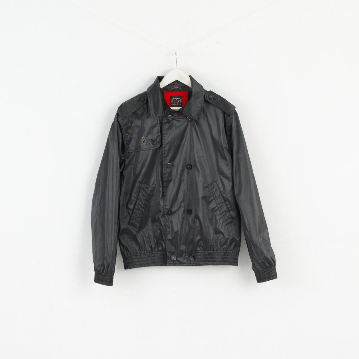 Vintage Luke 1977 Men L (M) Jacket Black Nylon Classic Top 1708 Size US L / EU 52-54 / 3 - 1 Thumbnail
