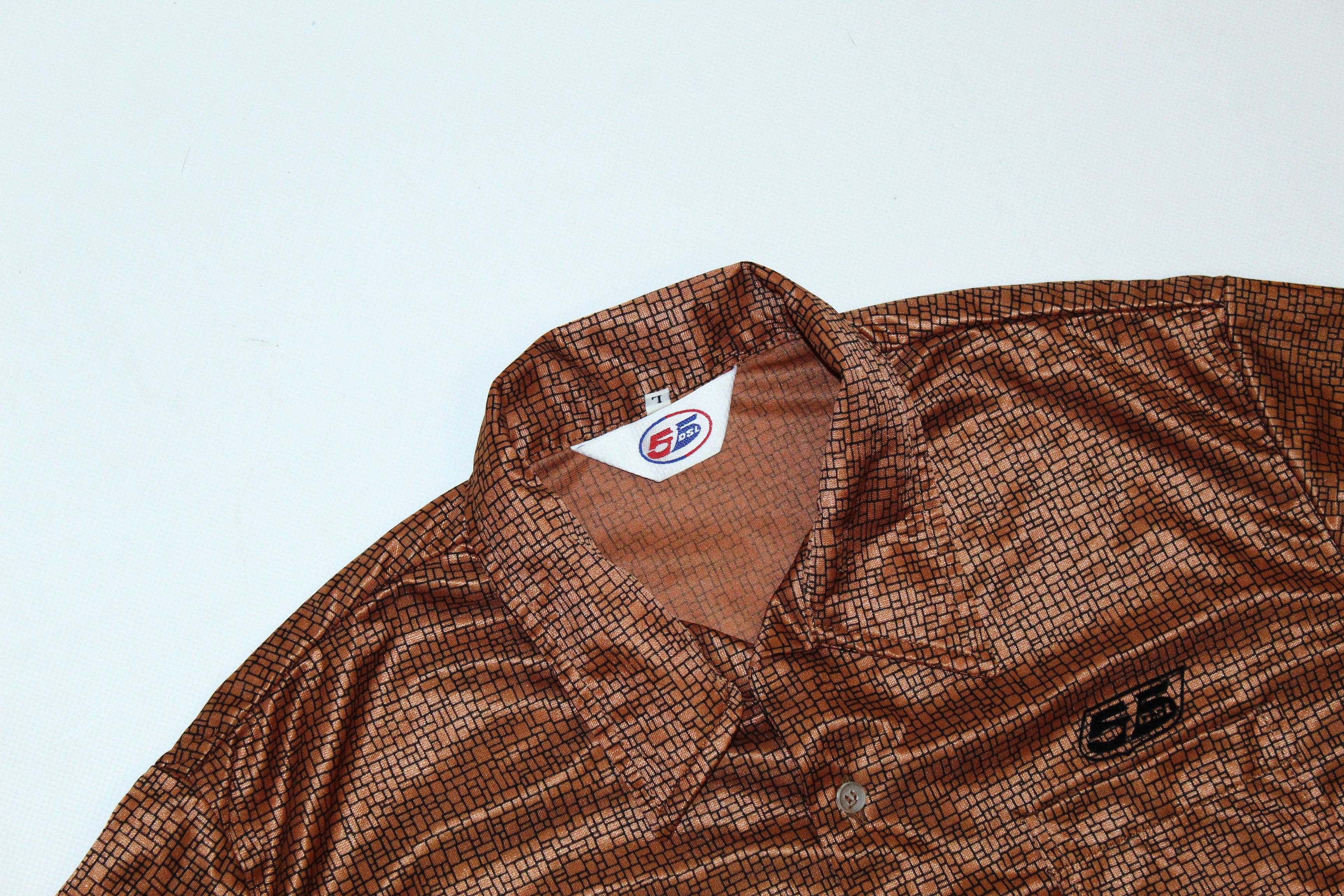 55DSL GRAIL💥 RARE! 55DSL Crazy Abstract Gold Metalyx s/s shirt Size US L / EU 52-54 / 3 - 2 Thumbnail