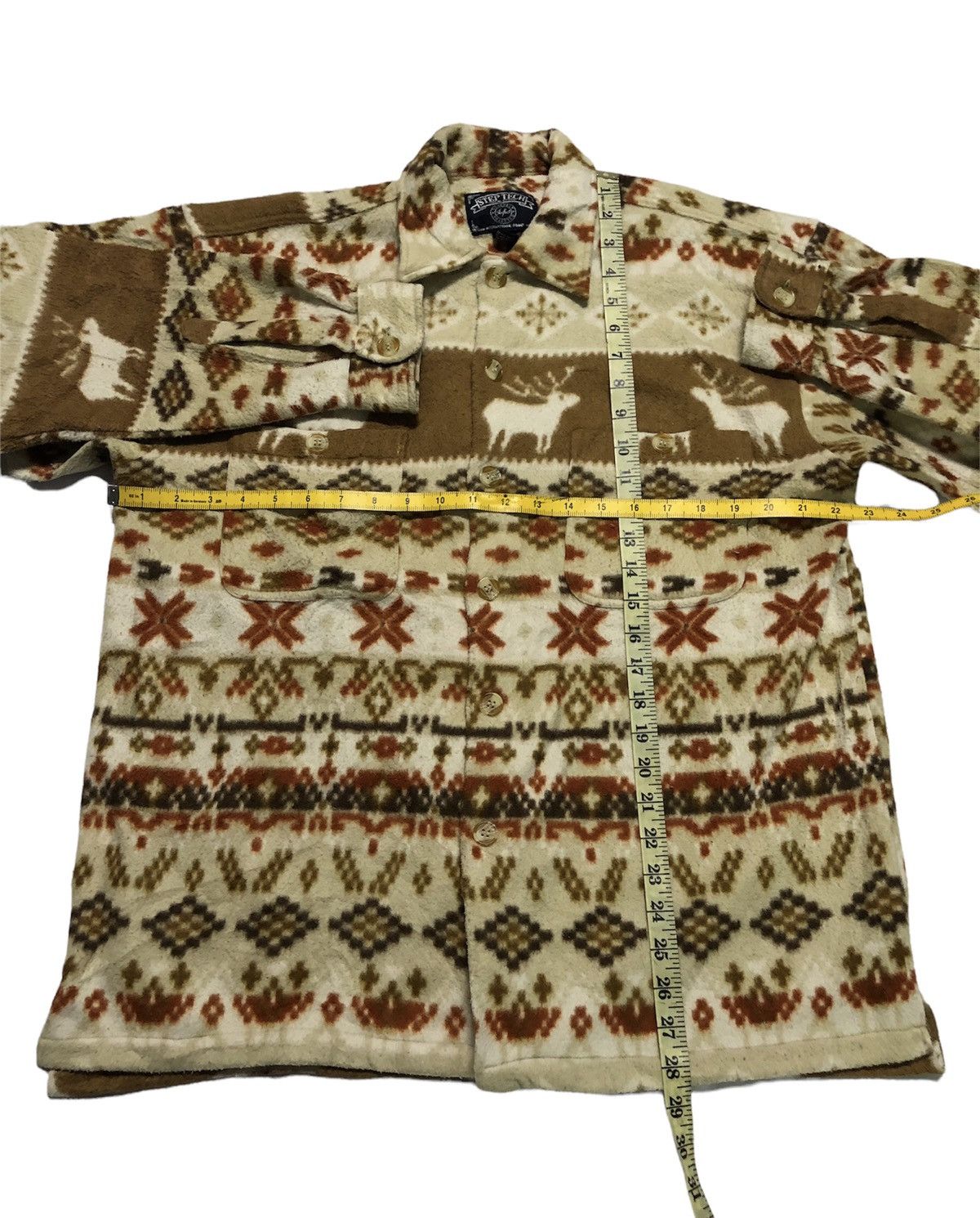 Japanese Brand Japanese Brand Step Tech Deer Fleece Full Print Jacket Size US L / EU 52-54 / 3 - 3 Thumbnail