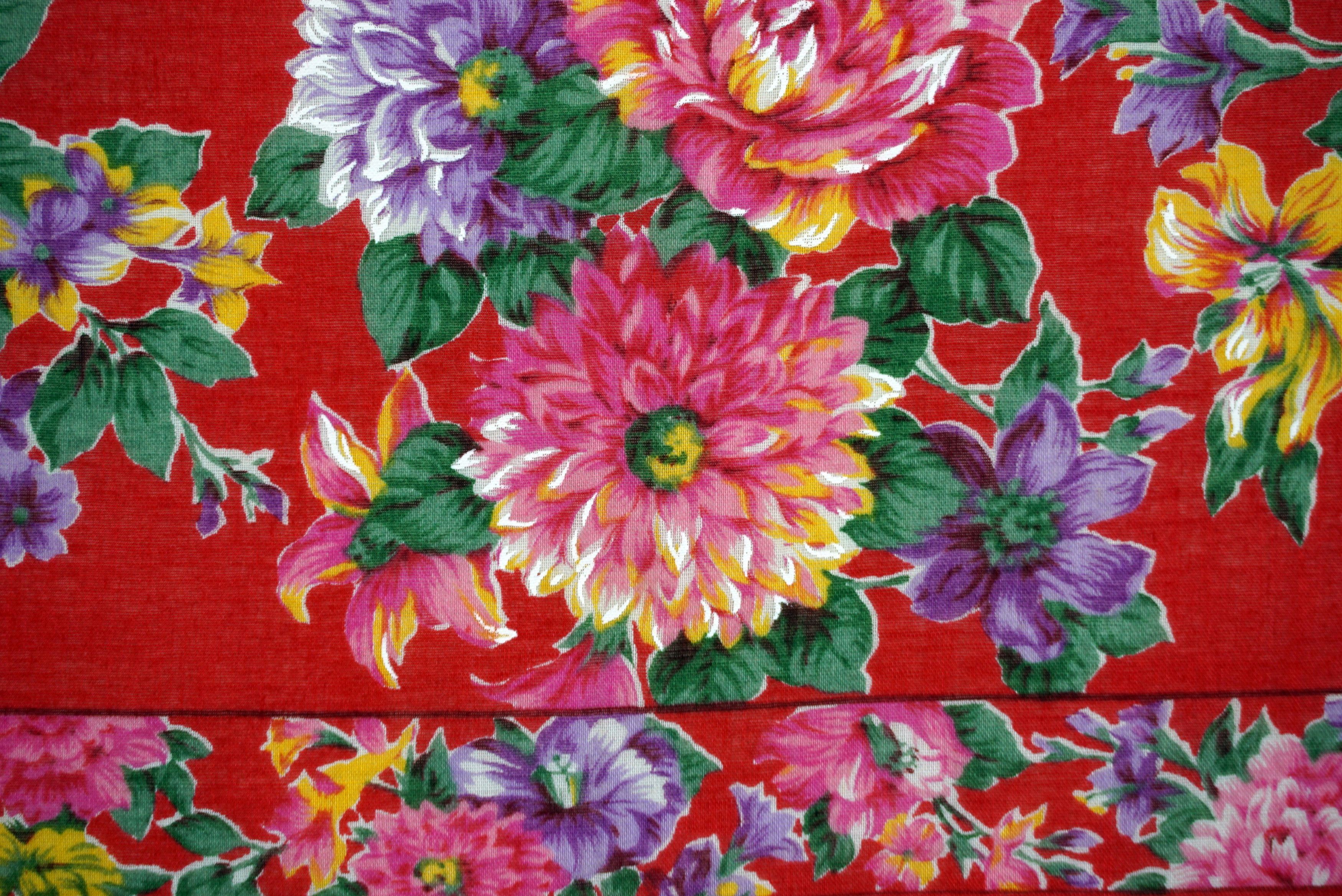 Kenzo Kenzo Hanky Red Motif Floral Print Kerchief Size ONE SIZE - 7 Thumbnail