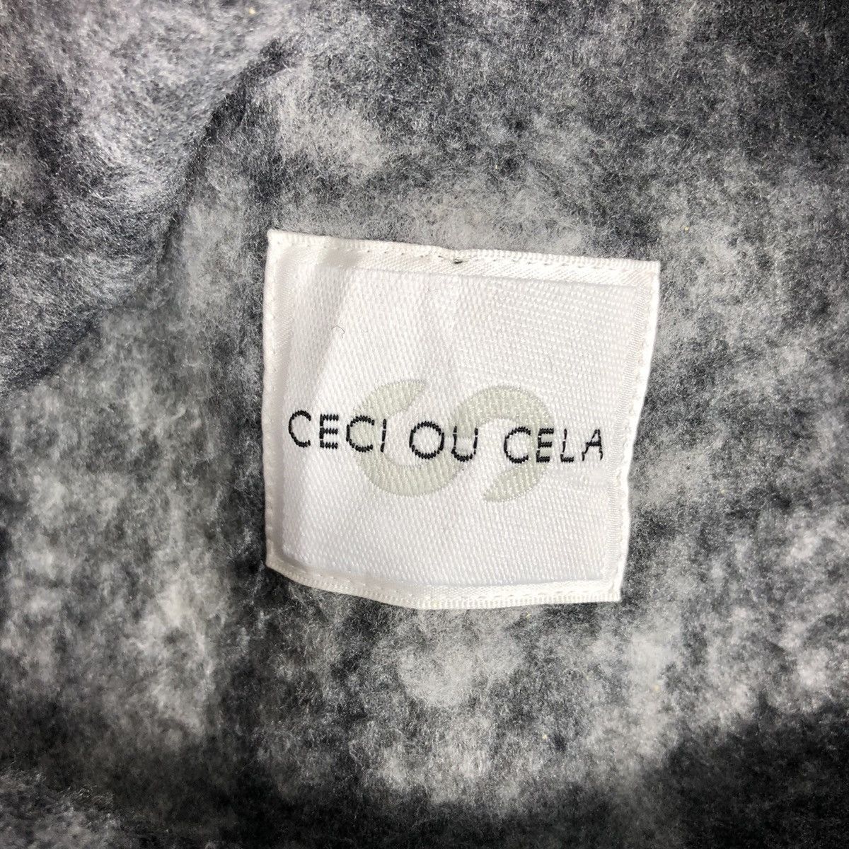 Japanese Brand Vintage Knit Long Coat Single Breasted by Ceci Ou Cela Size S / US 4 / IT 40 - 9 Thumbnail