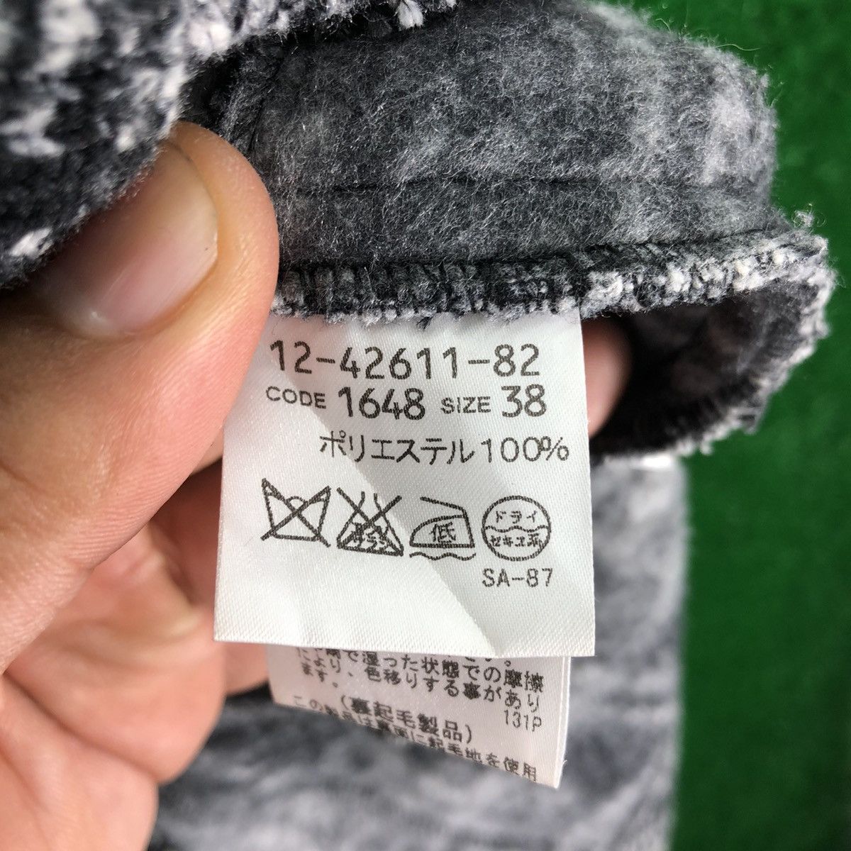 Japanese Brand Vintage Knit Long Coat Single Breasted by Ceci Ou Cela Size S / US 4 / IT 40 - 12 Thumbnail
