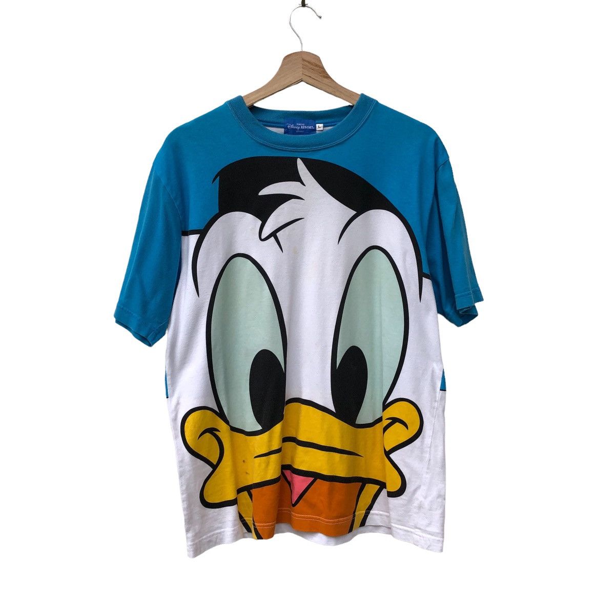 Disney VINTAGE DISNEY OVER PRINT DONALD DUCK SHIRT Size US L / EU 52-54 / 3 - 1 Thumbnail