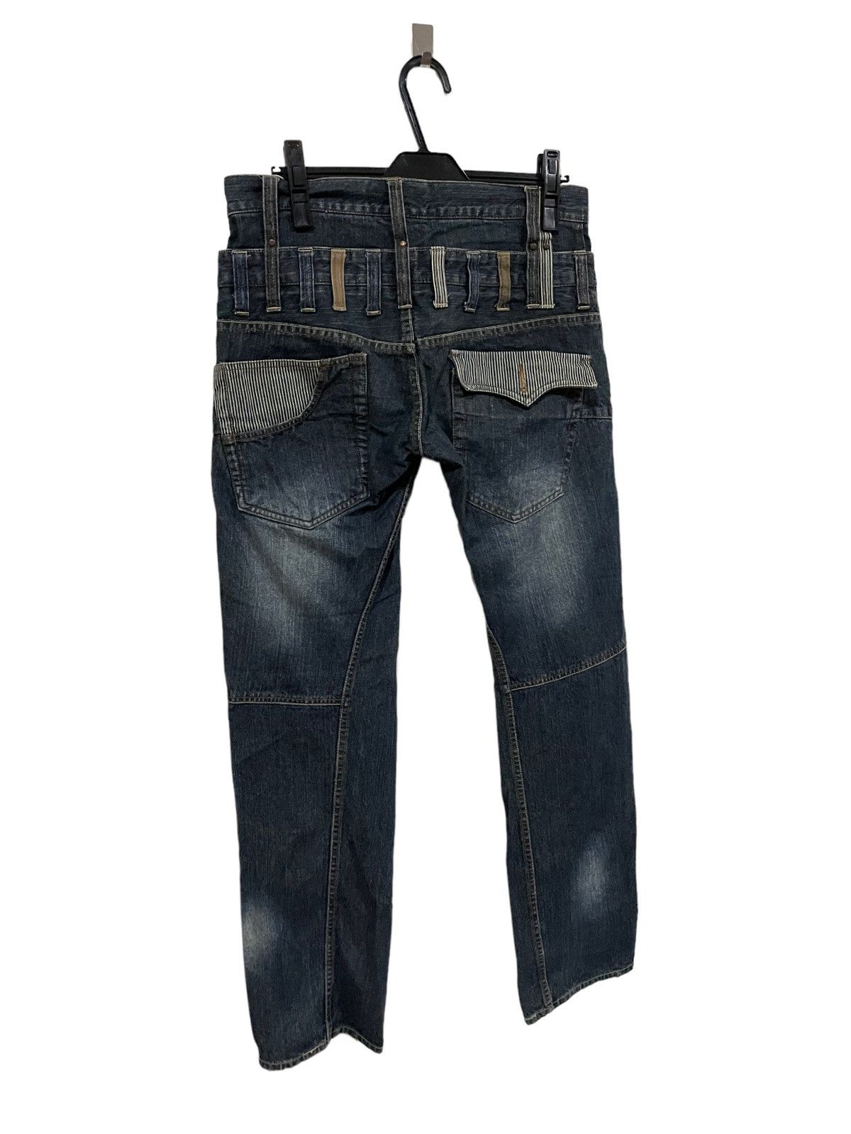 Japanese Brand 🔥Japanese Shinjuku Street Fashion Double Waist Exit Jeans Size US 32 / EU 48 - 16 Thumbnail