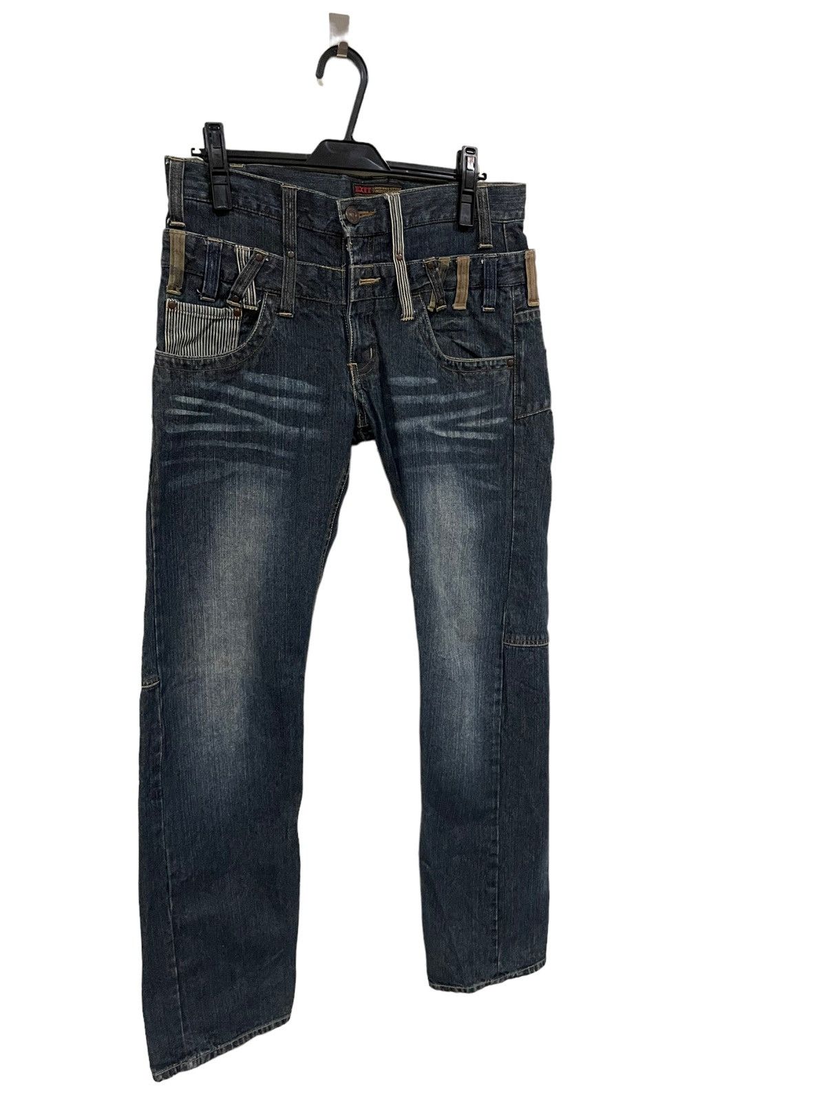 Japanese Brand 🔥Japanese Shinjuku Street Fashion Double Waist Exit Jeans Size US 32 / EU 48 - 7 Thumbnail