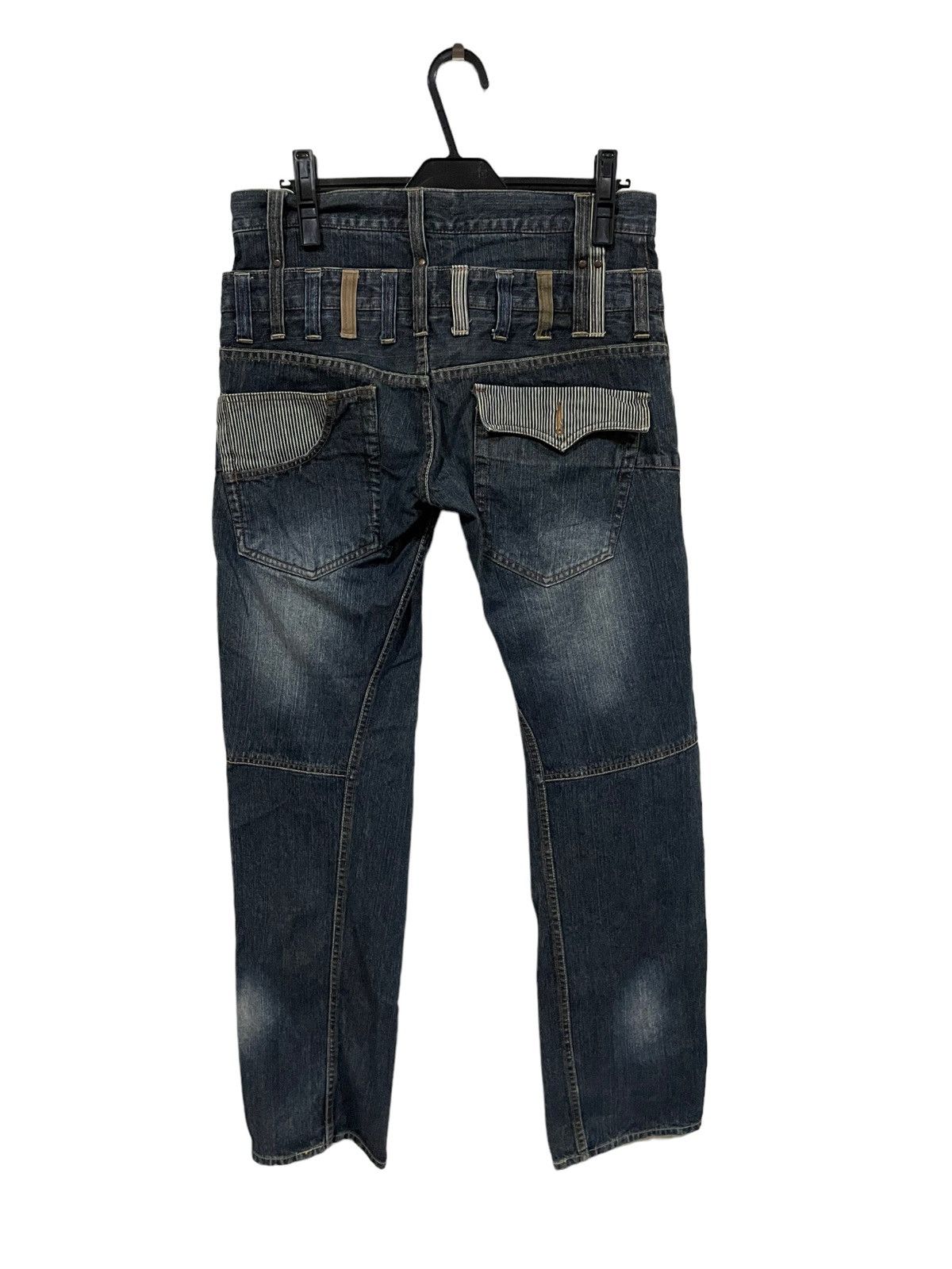 Japanese Brand 🔥Japanese Shinjuku Street Fashion Double Waist Exit Jeans Size US 32 / EU 48 - 15 Thumbnail