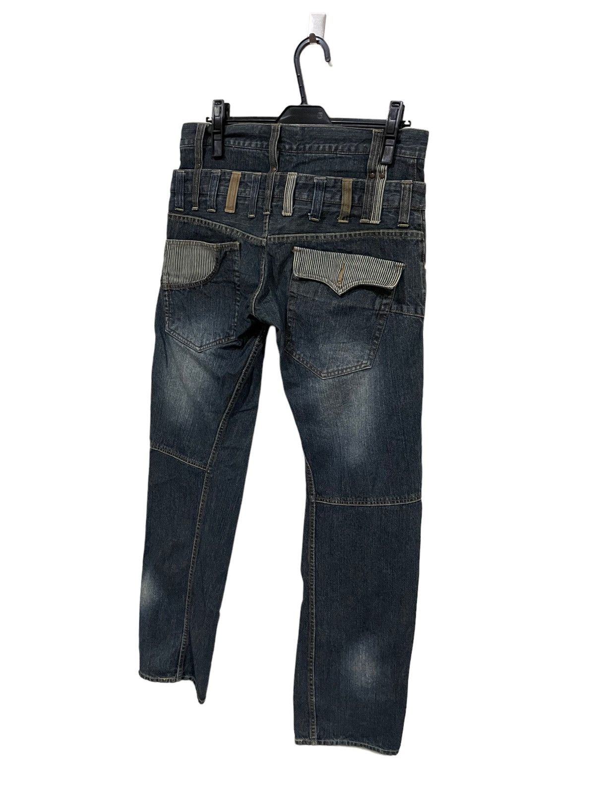 Japanese Brand 🔥Japanese Shinjuku Street Fashion Double Waist Exit Jeans Size US 32 / EU 48 - 17 Thumbnail