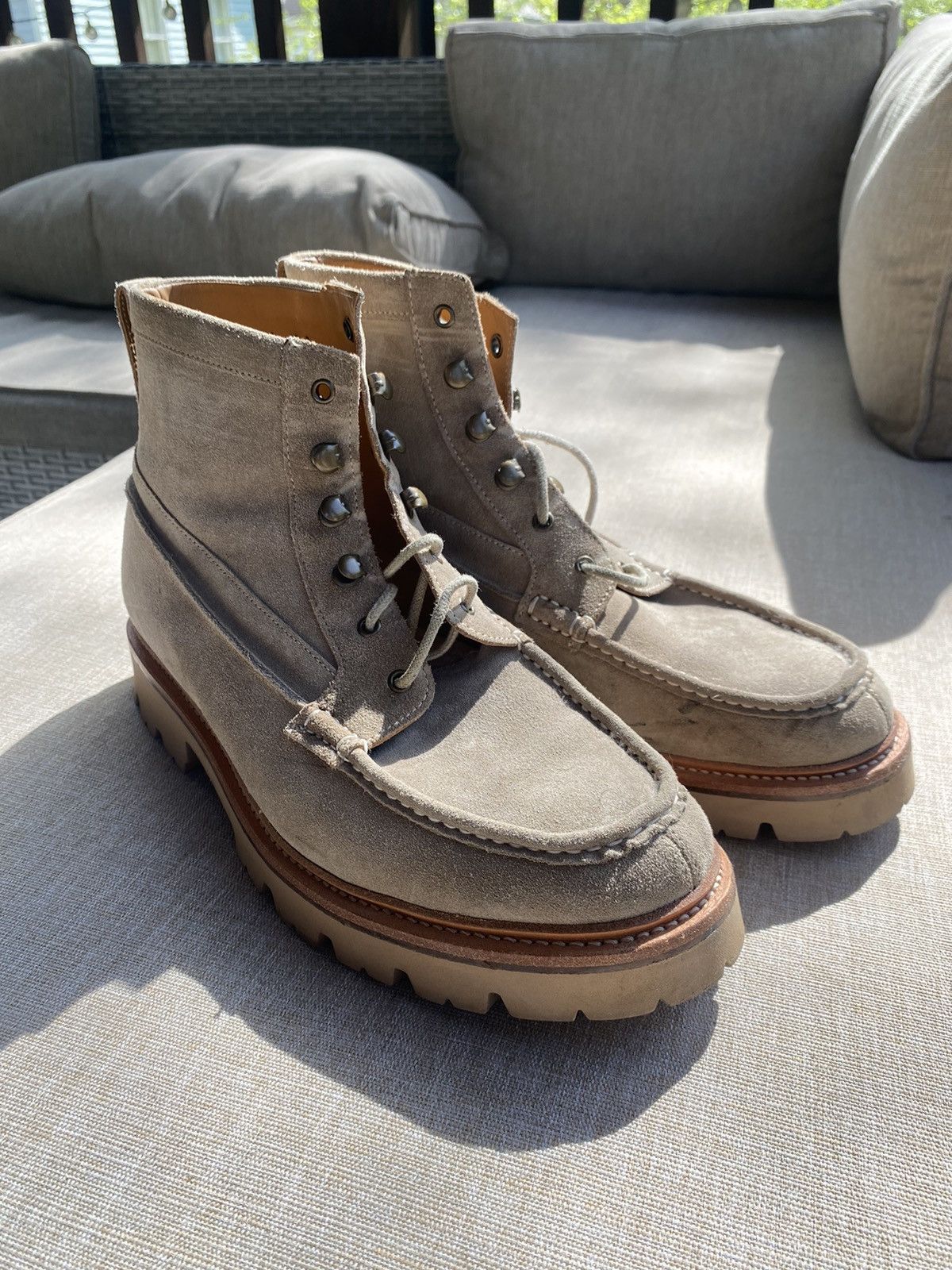 image of Grenson Rocco Shoes in Beige, Men's (Size 10)