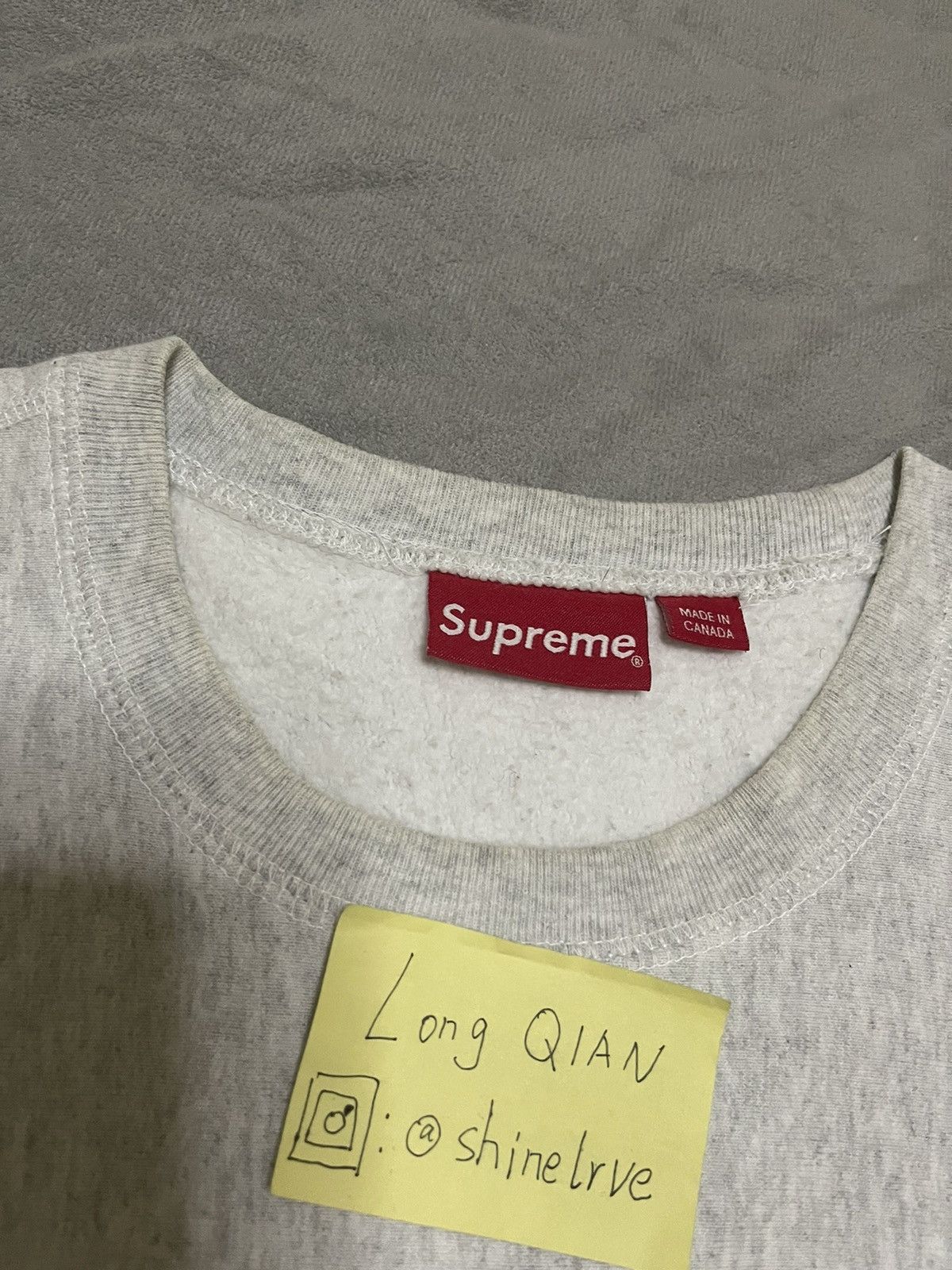 Supreme Supreme fw18 grey box logo crewneck red on grey Size US M / EU 48-50 / 2 - 4 Thumbnail