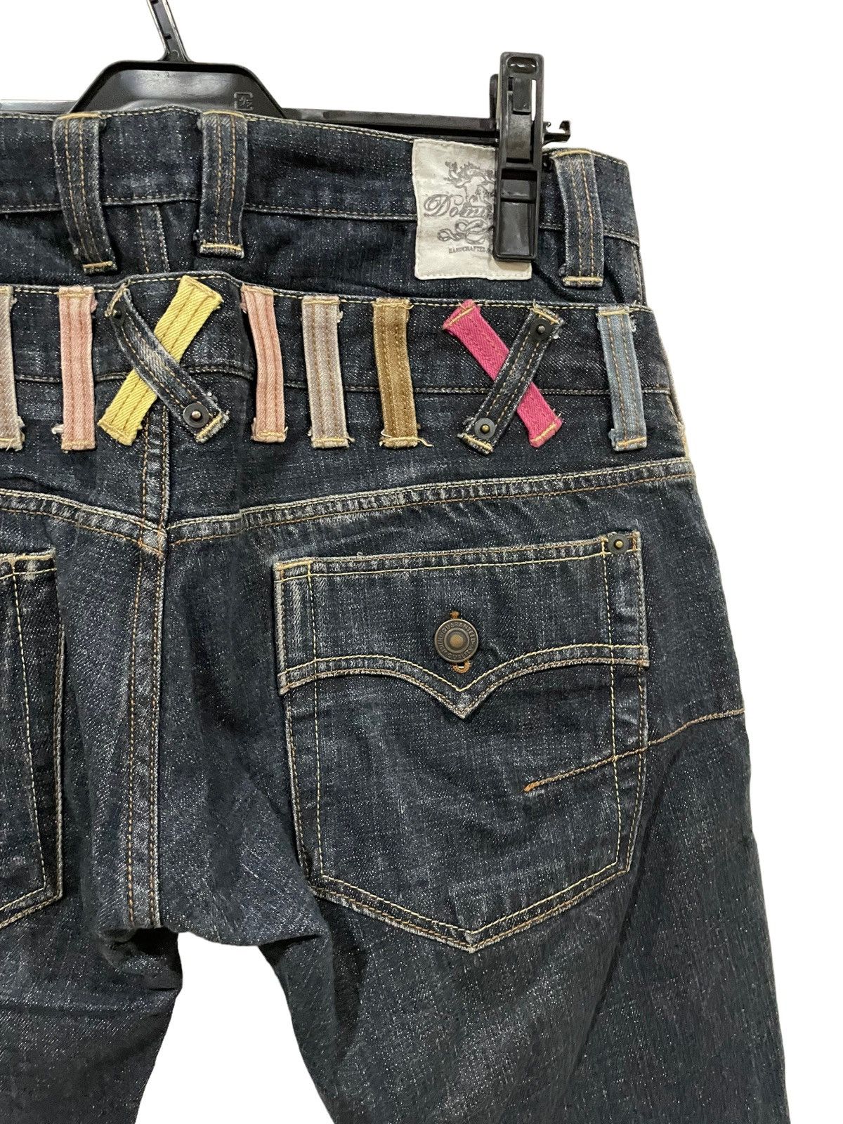 If Six Was Nine × Japanese Brand × Le Grande Bleu (L.G.B.) Japanese Shinjuku Dominate Double Waist Statement Jeans Size US 32 / EU 48 - 8 Thumbnail