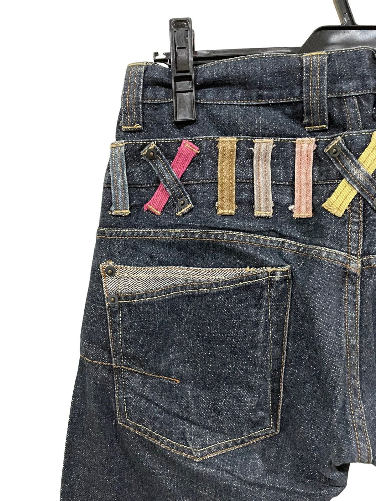 If Six Was Nine × Japanese Brand × Le Grande Bleu (L.G.B.) Japanese Shinjuku Dominate Double Waist Statement Jeans Size US 32 / EU 48 - 7 Thumbnail