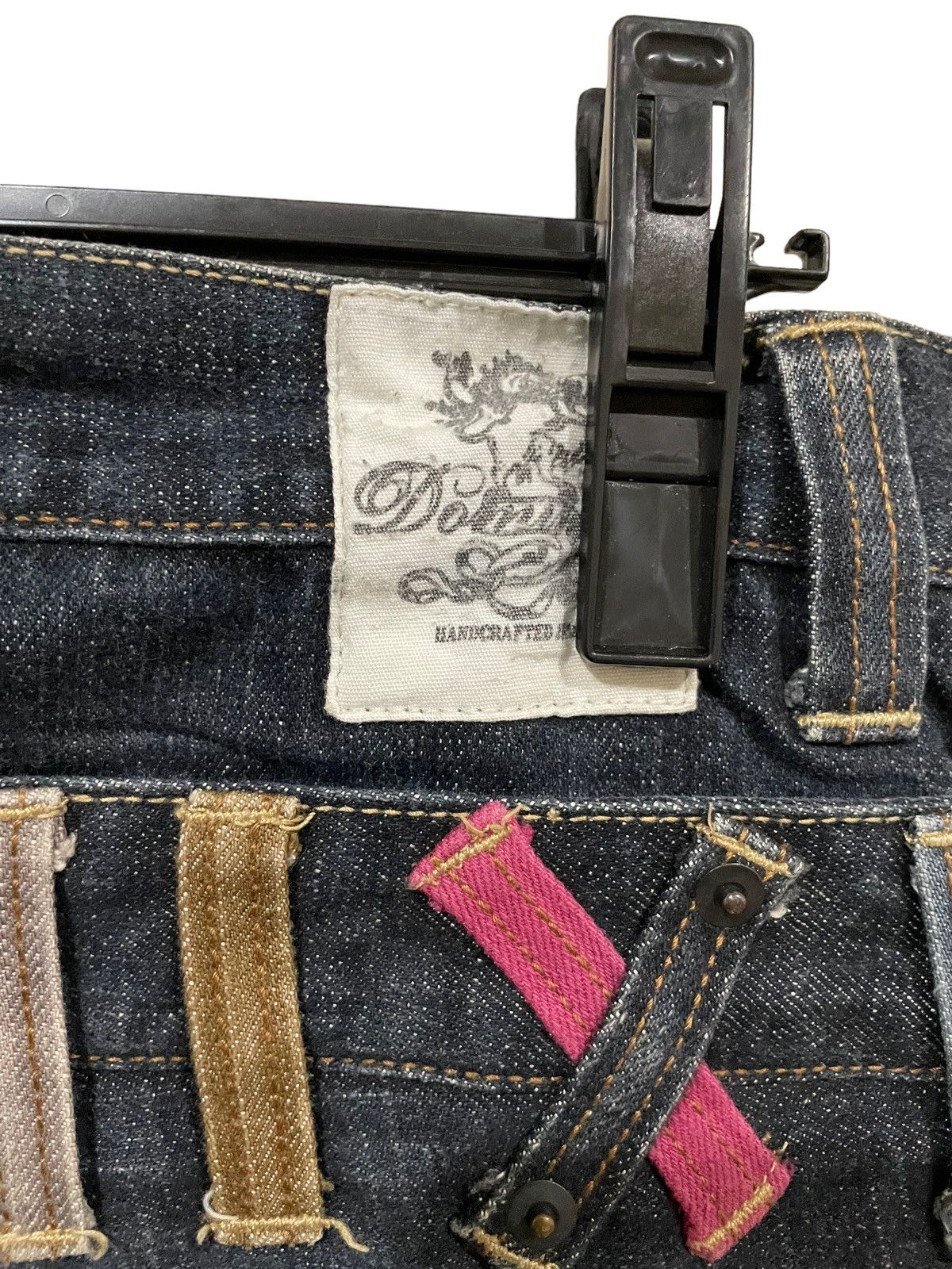 If Six Was Nine × Japanese Brand × Le Grande Bleu (L.G.B.) Japanese Shinjuku Dominate Double Waist Statement Jeans Size US 32 / EU 48 - 9 Thumbnail