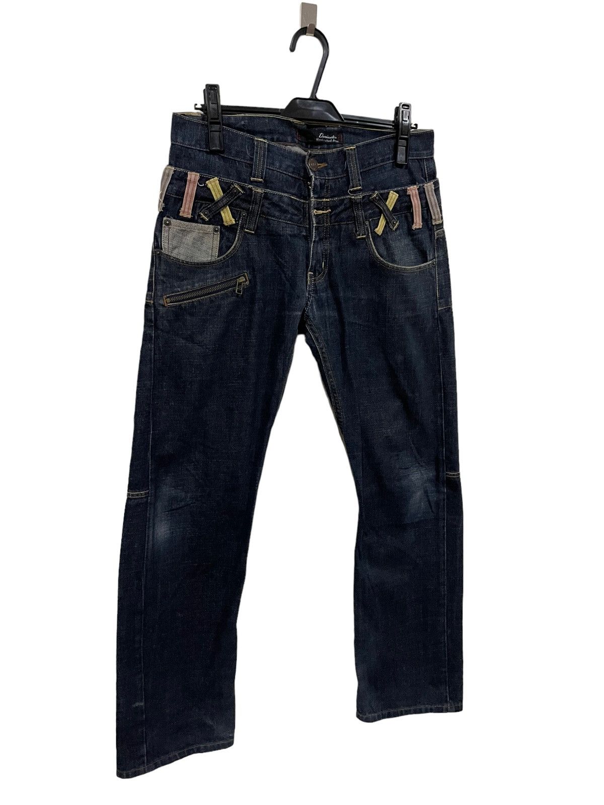 If Six Was Nine × Japanese Brand × Le Grande Bleu (L.G.B.) Japanese Shinjuku Dominate Double Waist Statement Jeans Size US 32 / EU 48 - 11 Thumbnail