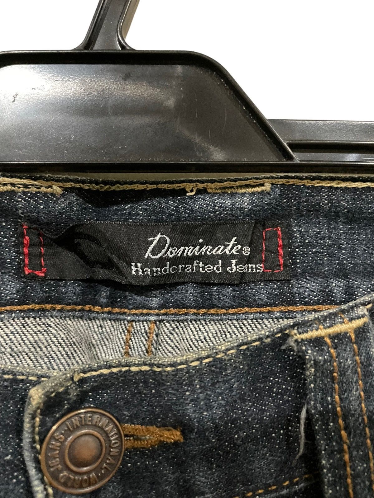 If Six Was Nine × Japanese Brand × Le Grande Bleu (L.G.B.) Japanese Shinjuku Dominate Double Waist Statement Jeans Size US 32 / EU 48 - 17 Thumbnail