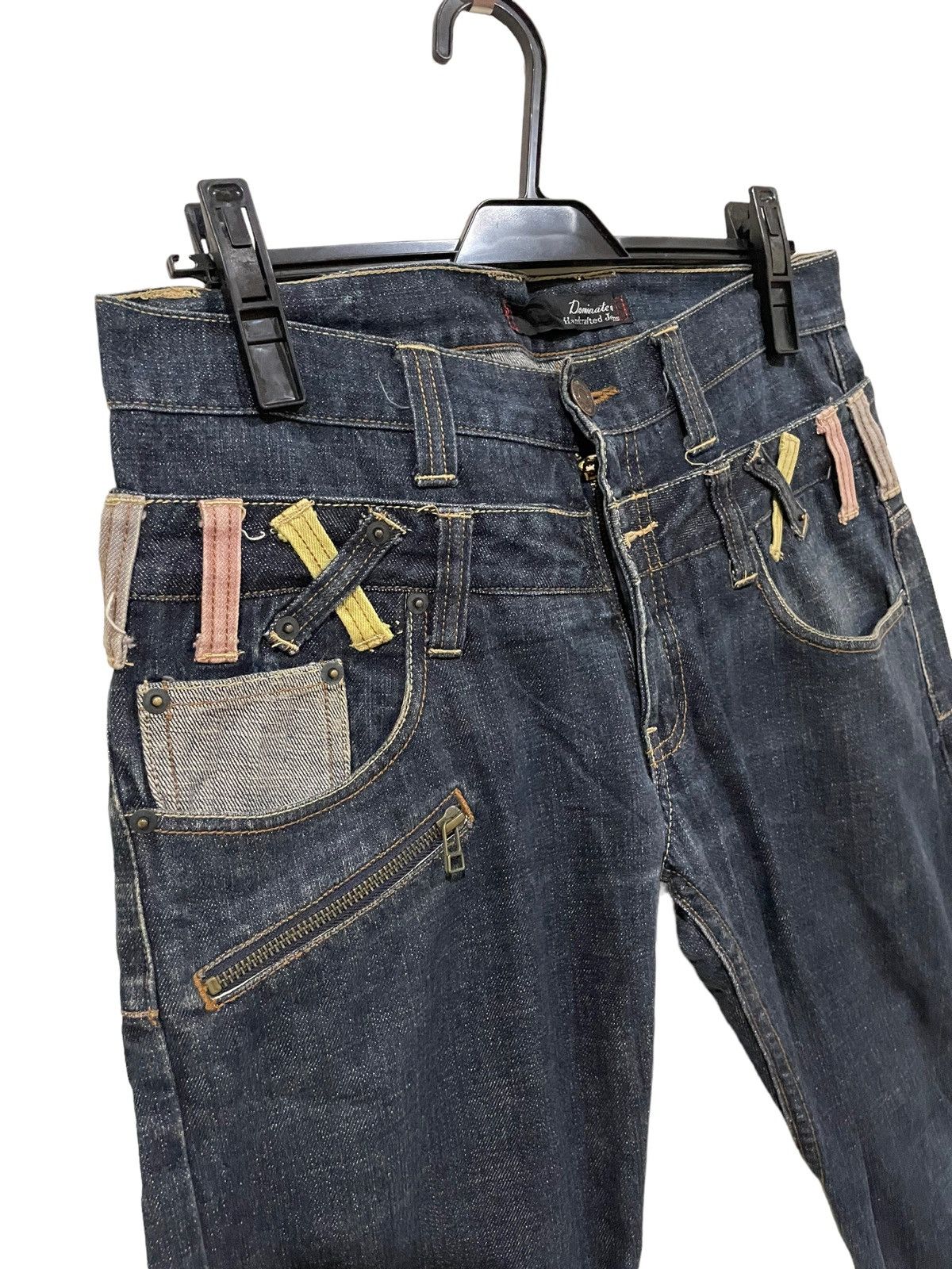 If Six Was Nine × Japanese Brand × Le Grande Bleu (L.G.B.) Japanese Shinjuku Dominate Double Waist Statement Jeans Size US 32 / EU 48 - 13 Thumbnail