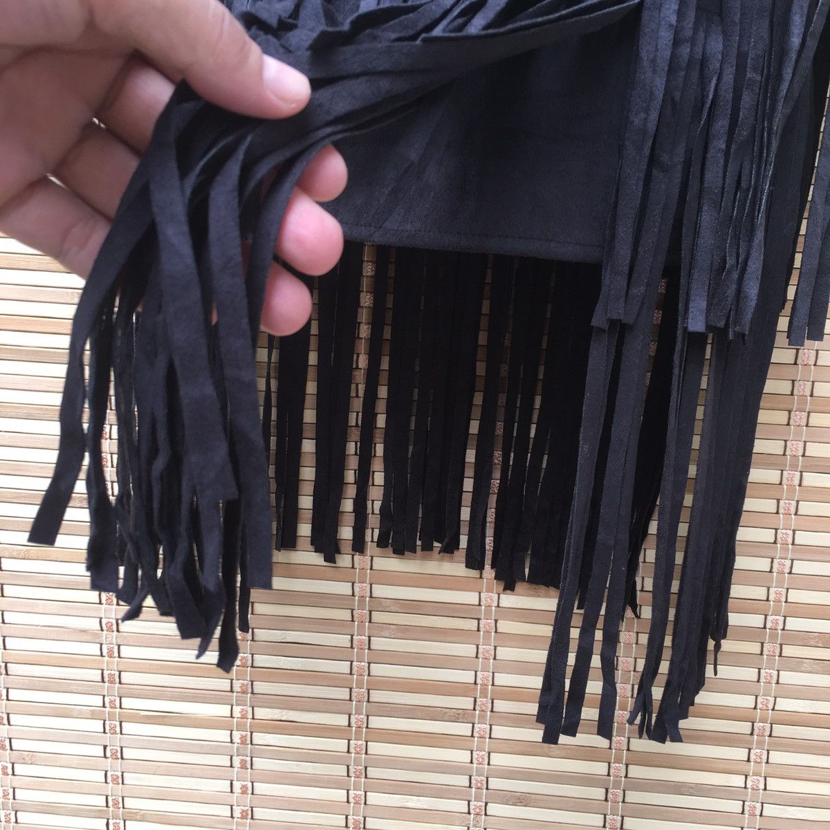Japanese Brand Fringe Suede Leather Kid Vest Size US XXS / EU 40 - 10 Thumbnail