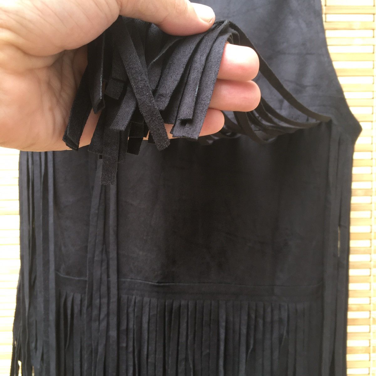 Japanese Brand Fringe Suede Leather Kid Vest Size US XXS / EU 40 - 9 Thumbnail