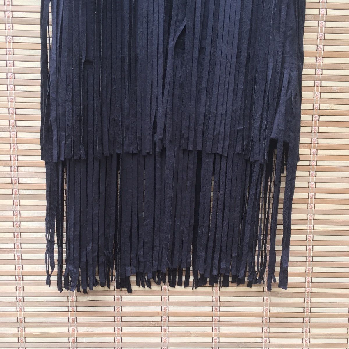 Japanese Brand Fringe Suede Leather Kid Vest Size US XXS / EU 40 - 4 Thumbnail