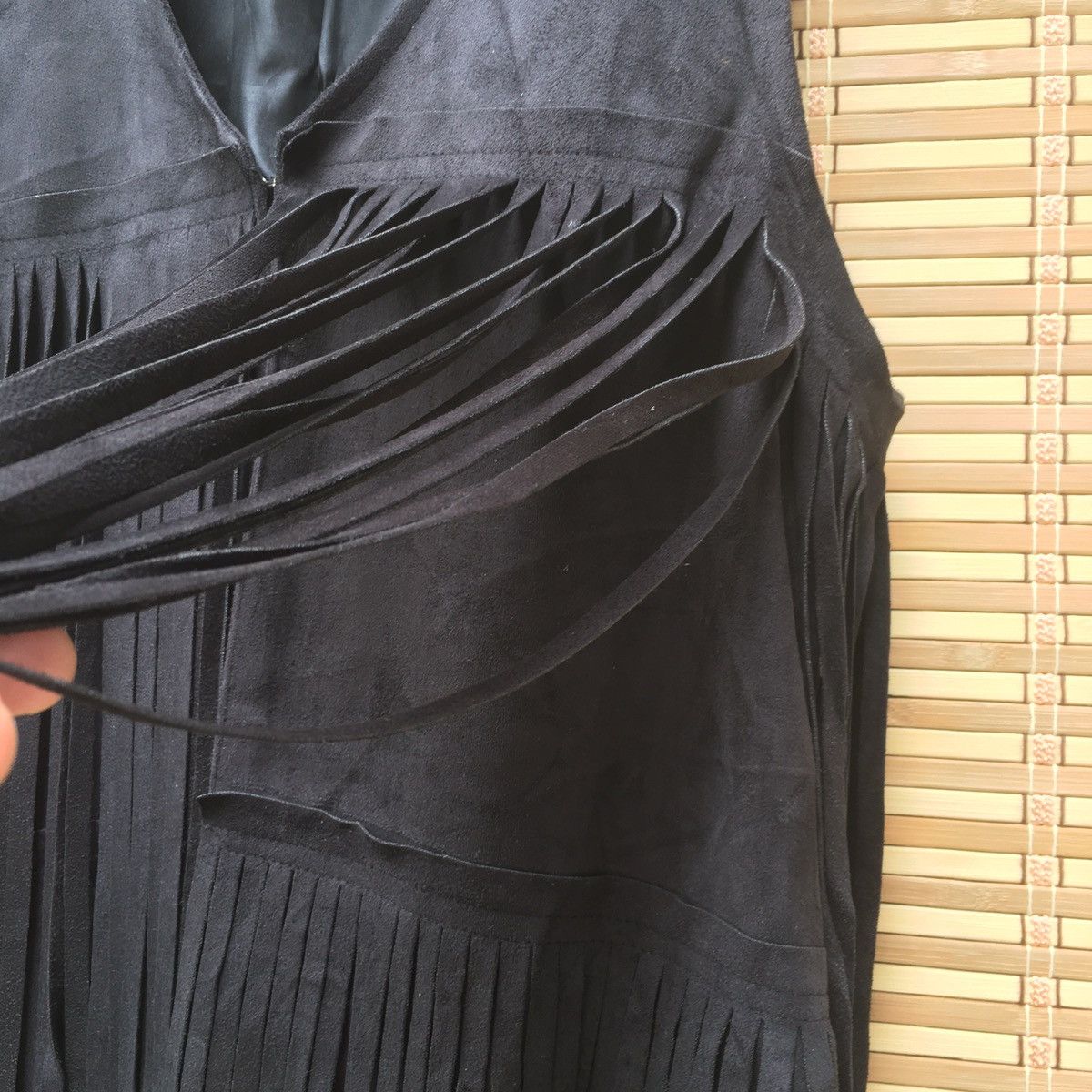 Japanese Brand Fringe Suede Leather Kid Vest Size US XXS / EU 40 - 7 Thumbnail