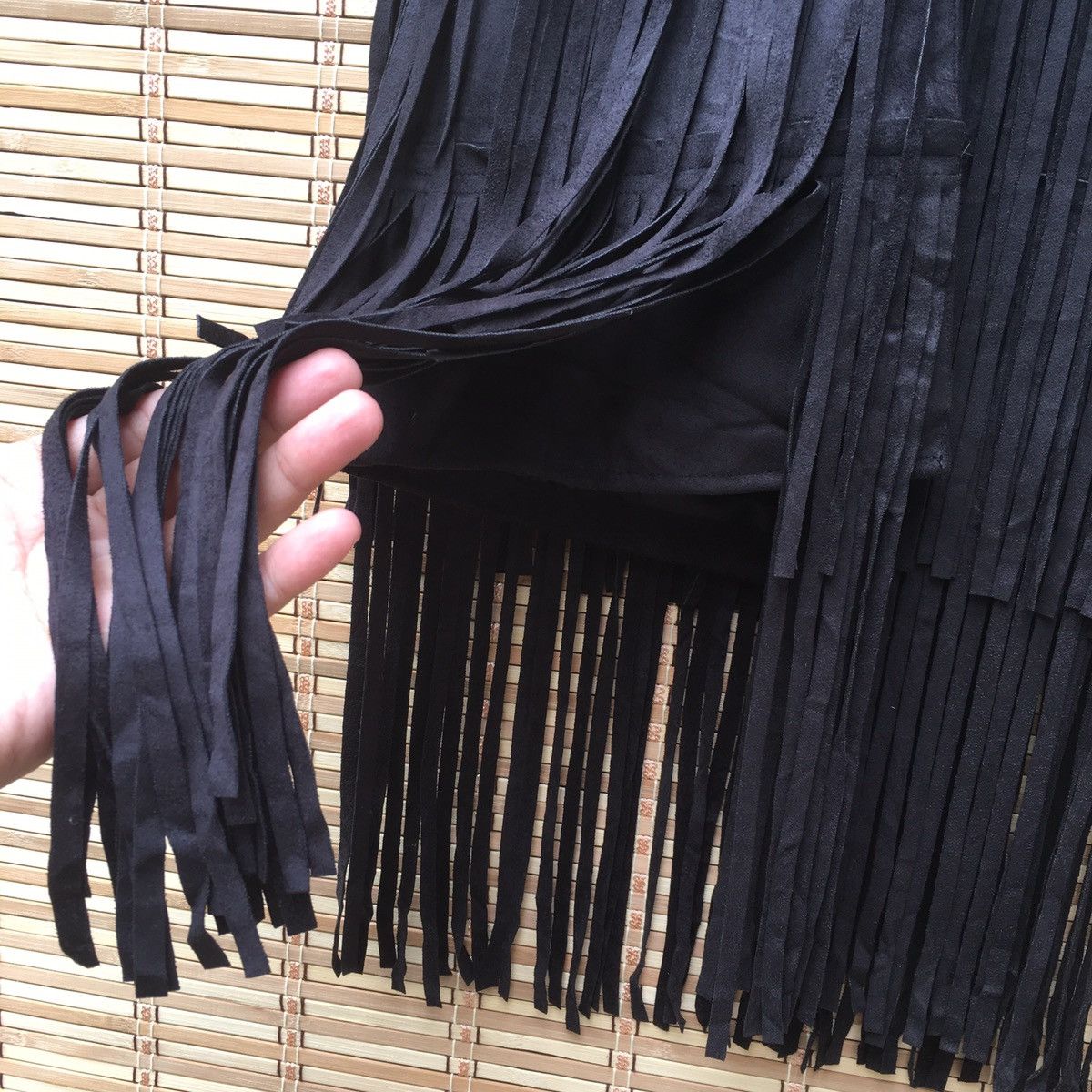 Japanese Brand Fringe Suede Leather Kid Vest Size US XXS / EU 40 - 8 Thumbnail
