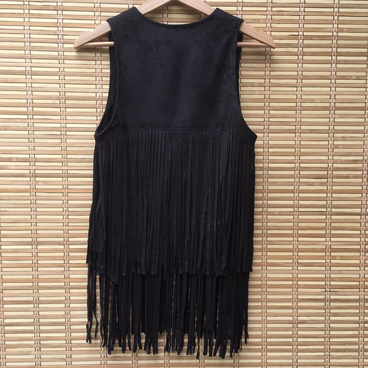 Japanese Brand Fringe Suede Leather Kid Vest Size US XXS / EU 40 - 3 Thumbnail
