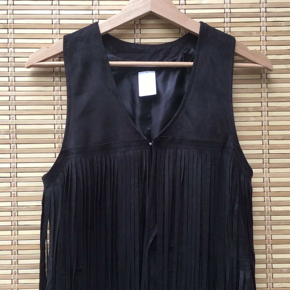 Japanese Brand Fringe Suede Leather Kid Vest Size US XXS / EU 40 - 5 Thumbnail