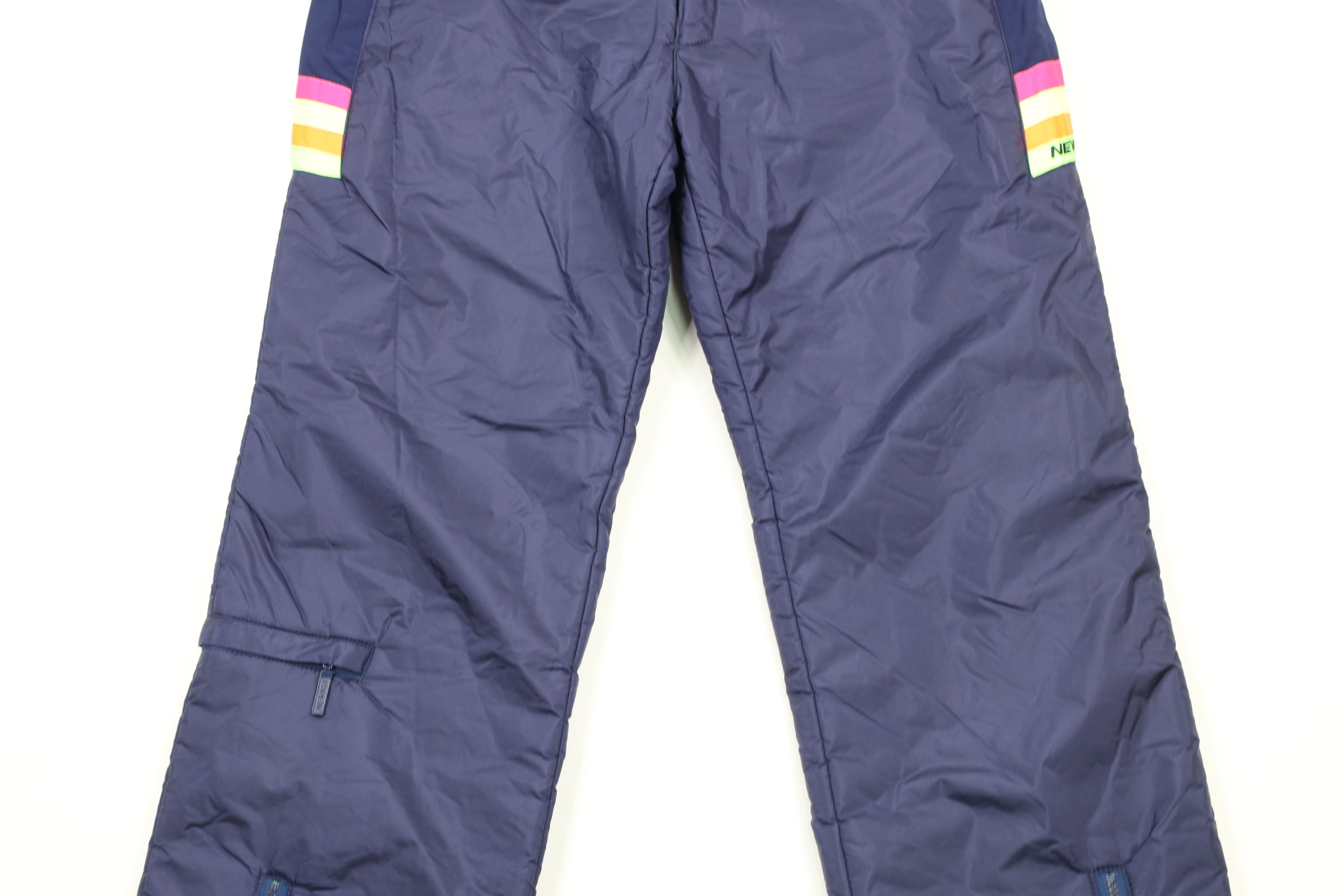 Vintage Vintage 90s Streetwear Cuffed Winter Snow Pants Navy Blue Size US 30 / EU 46 - 3 Thumbnail