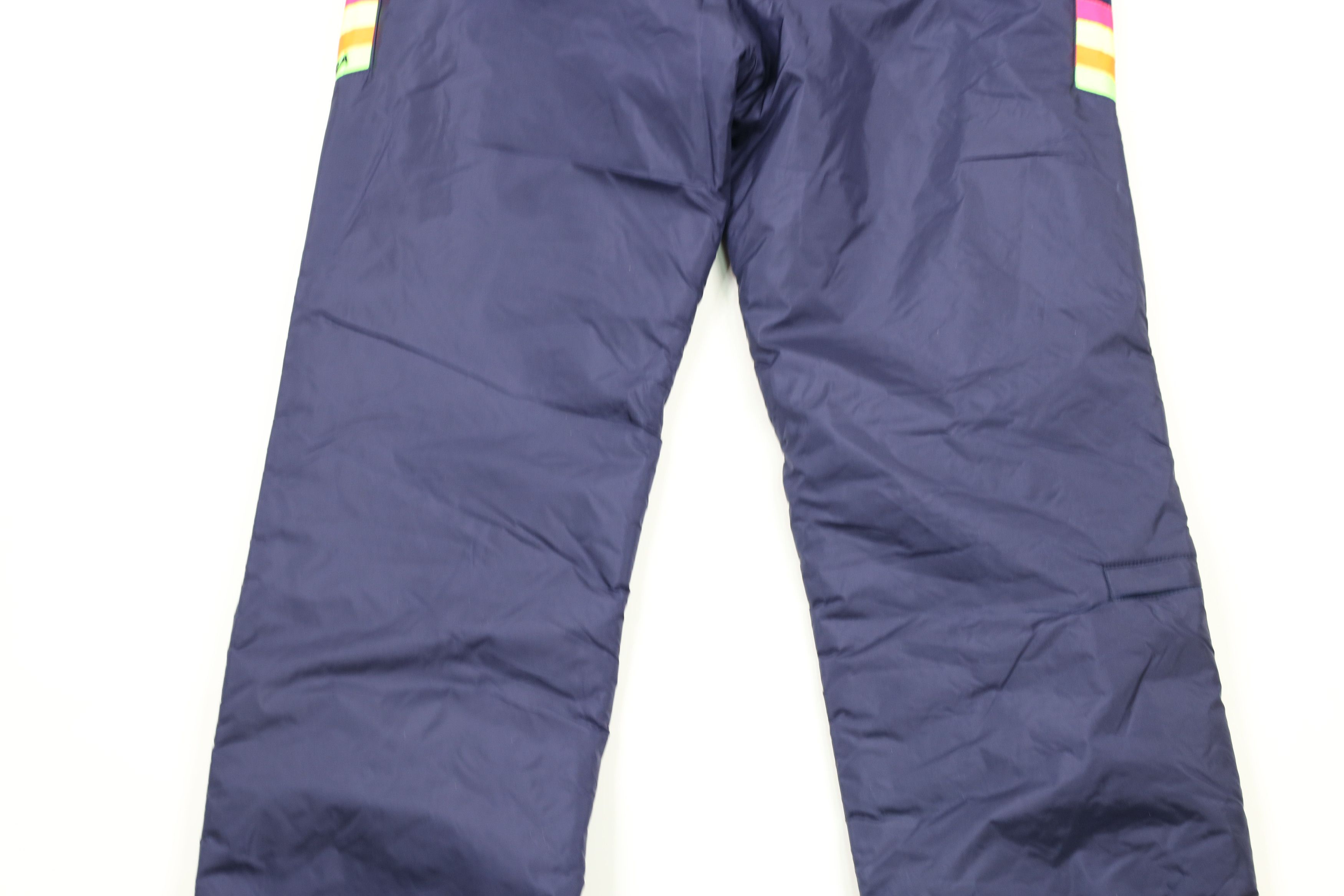 Vintage Vintage 90s Streetwear Cuffed Winter Snow Pants Navy Blue Size US 30 / EU 46 - 15 Thumbnail