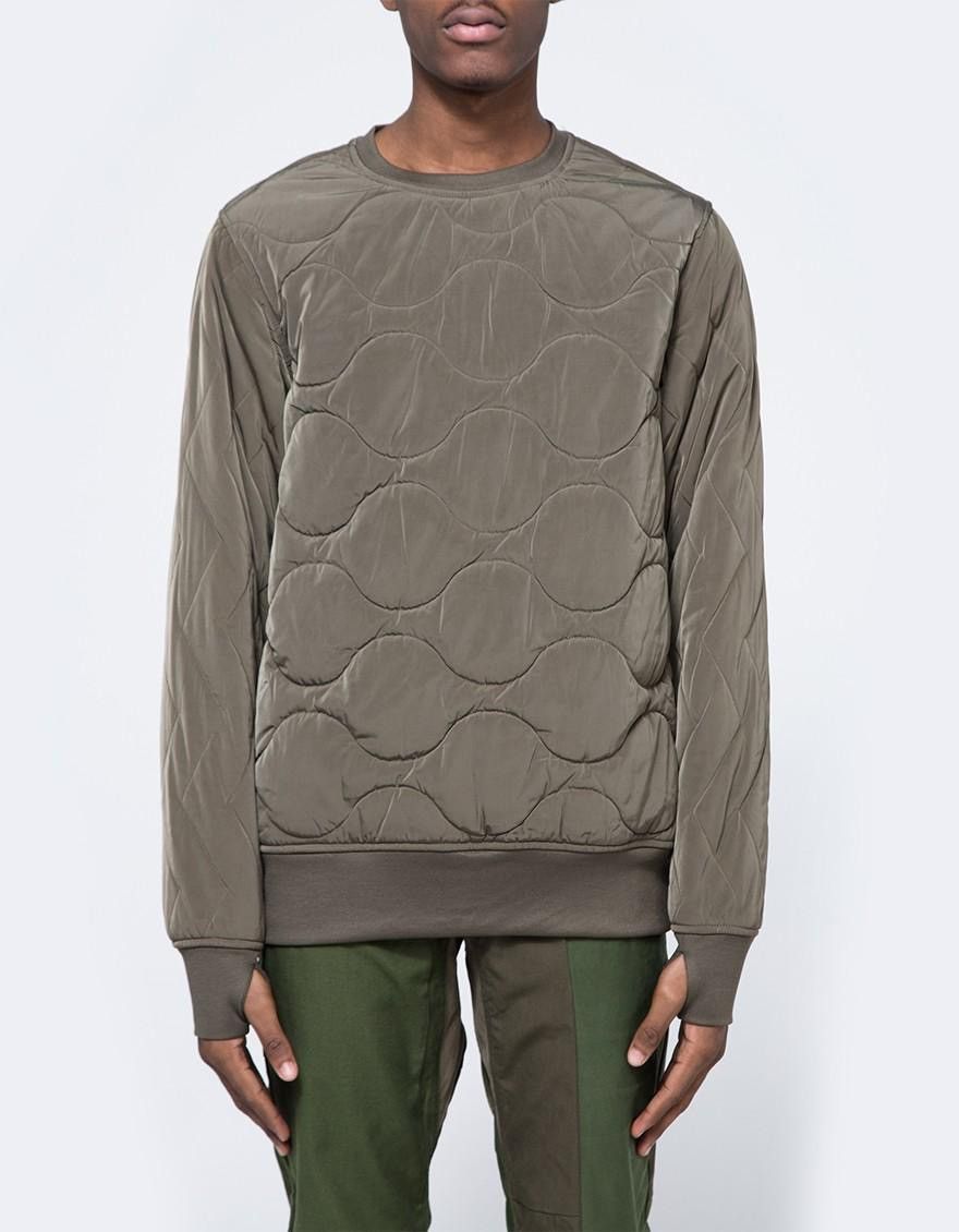Maharishi Quilted crew neck Insulated Sweatshirt Size US S / EU 44-46 / 1 - 1 Thumbnail