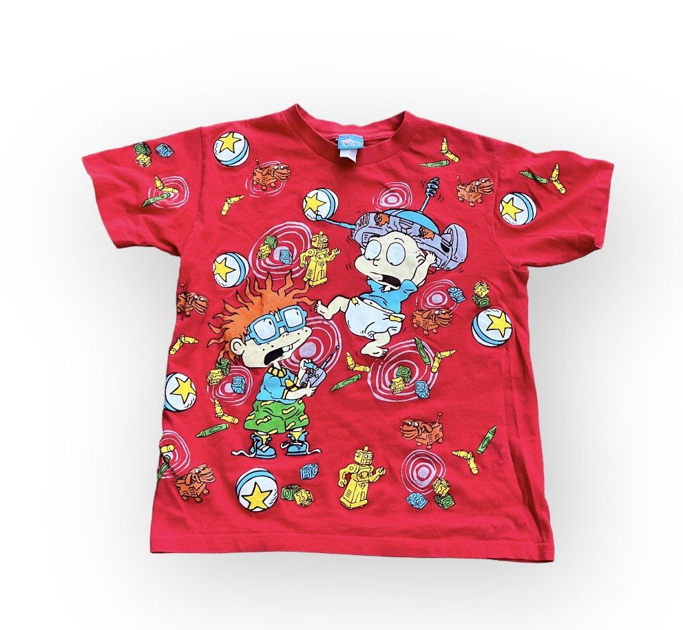 T-shirt Vintage Razmokets Nickelodeon 1997 – Cynthia Et Angelica – Taille XL – Coton – Occasion Très Bon état