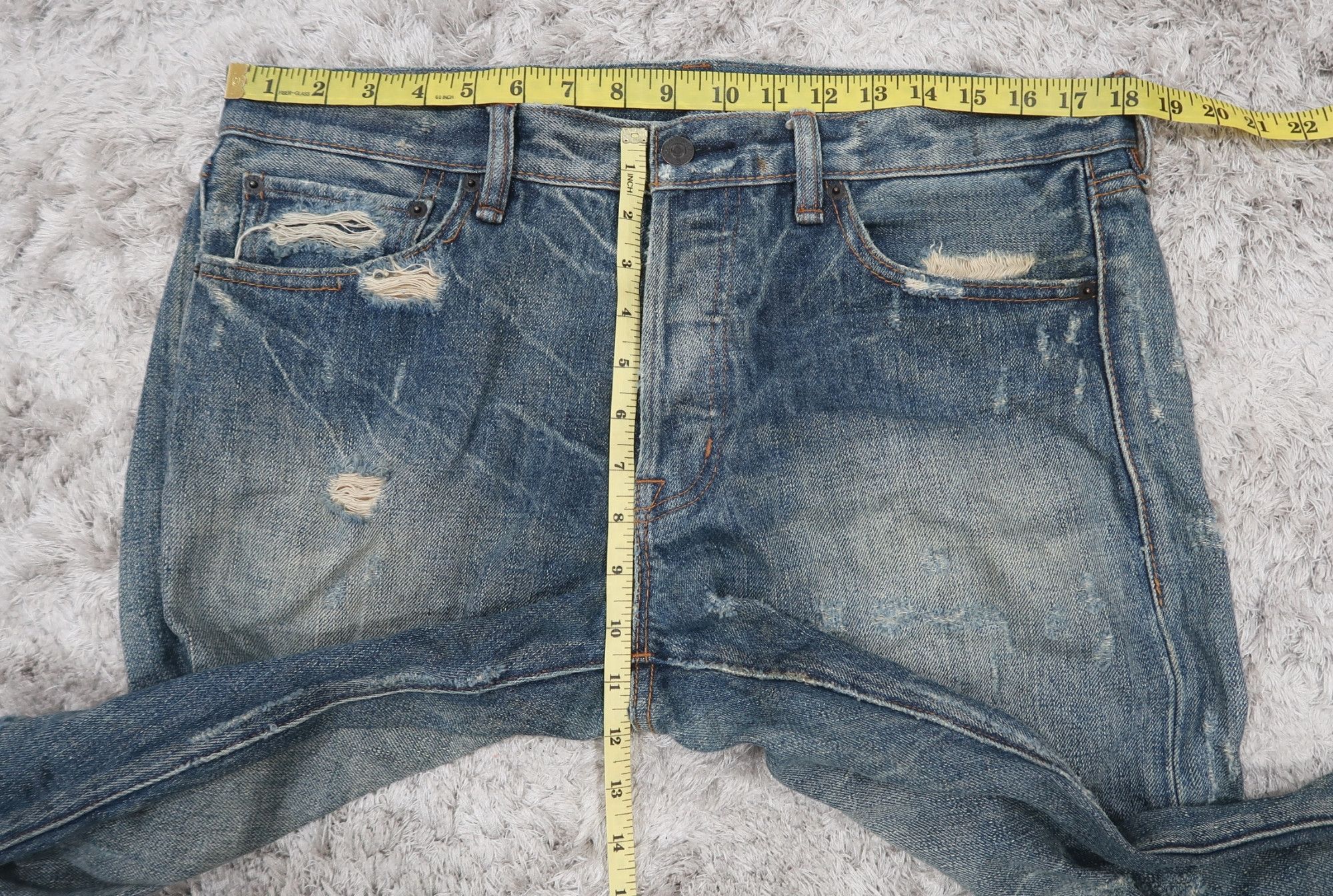 Denim & Supply Ralph Lauren Denim + Supply Ralph Lauren Distress Slim Jeans Size US 36 / EU 52 - 22 Thumbnail