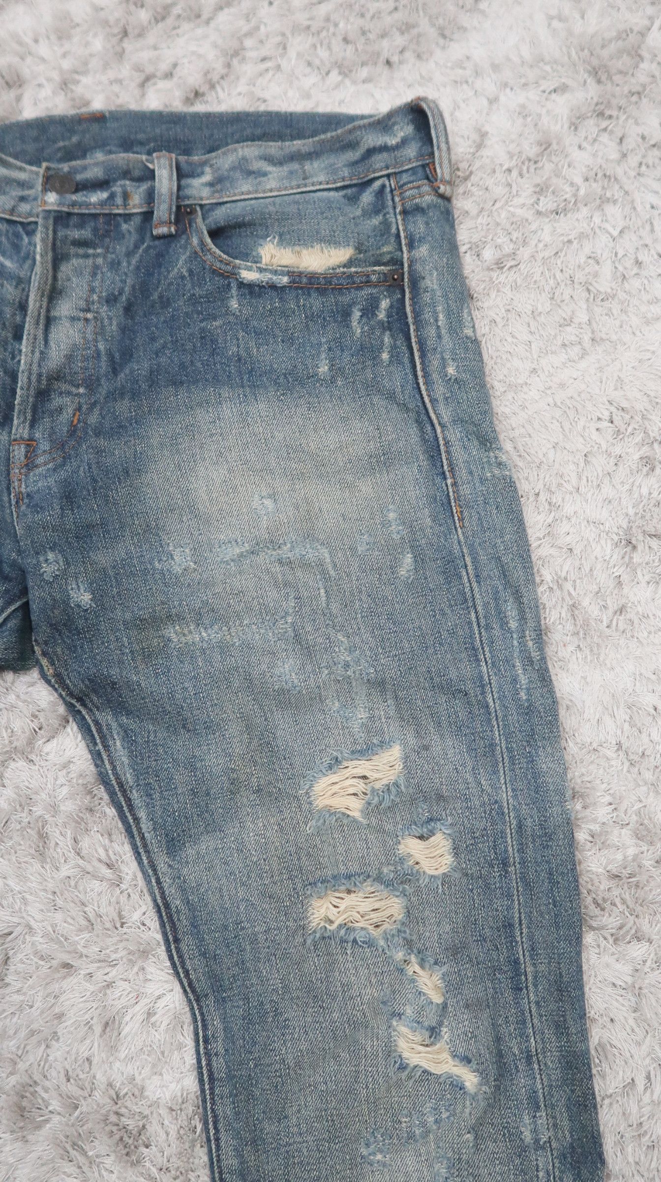 Denim & Supply Ralph Lauren Denim + Supply Ralph Lauren Distress Slim Jeans Size US 36 / EU 52 - 2 Thumbnail