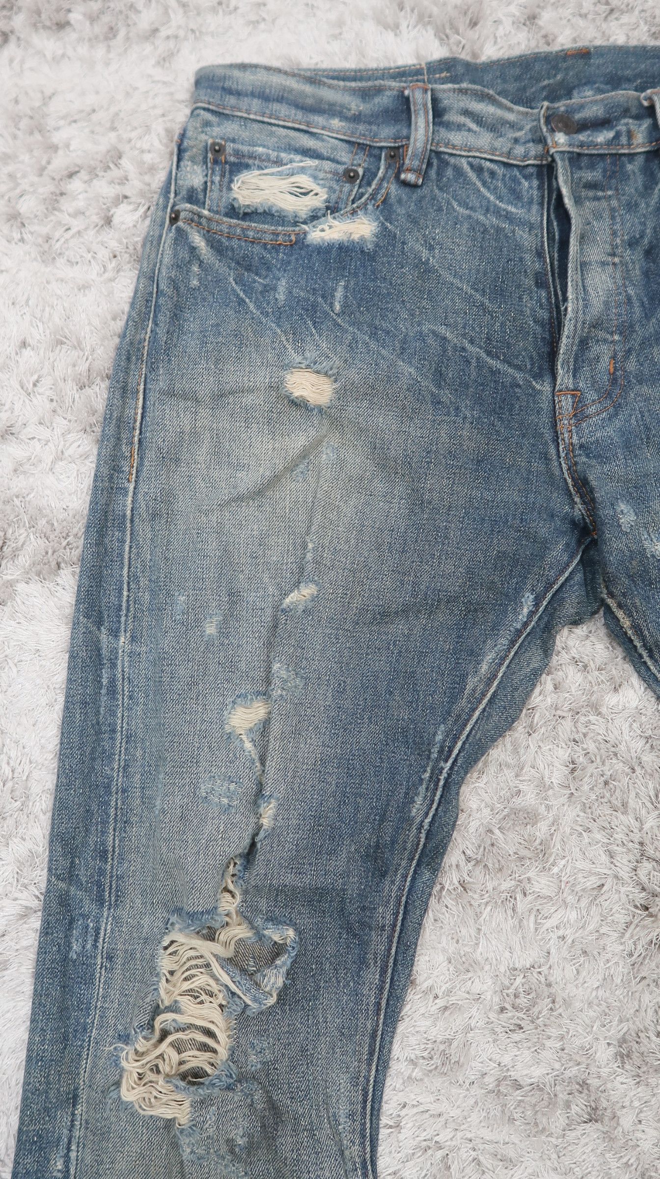 Denim & Supply Ralph Lauren Denim + Supply Ralph Lauren Distress Slim Jeans Size US 36 / EU 52 - 4 Thumbnail