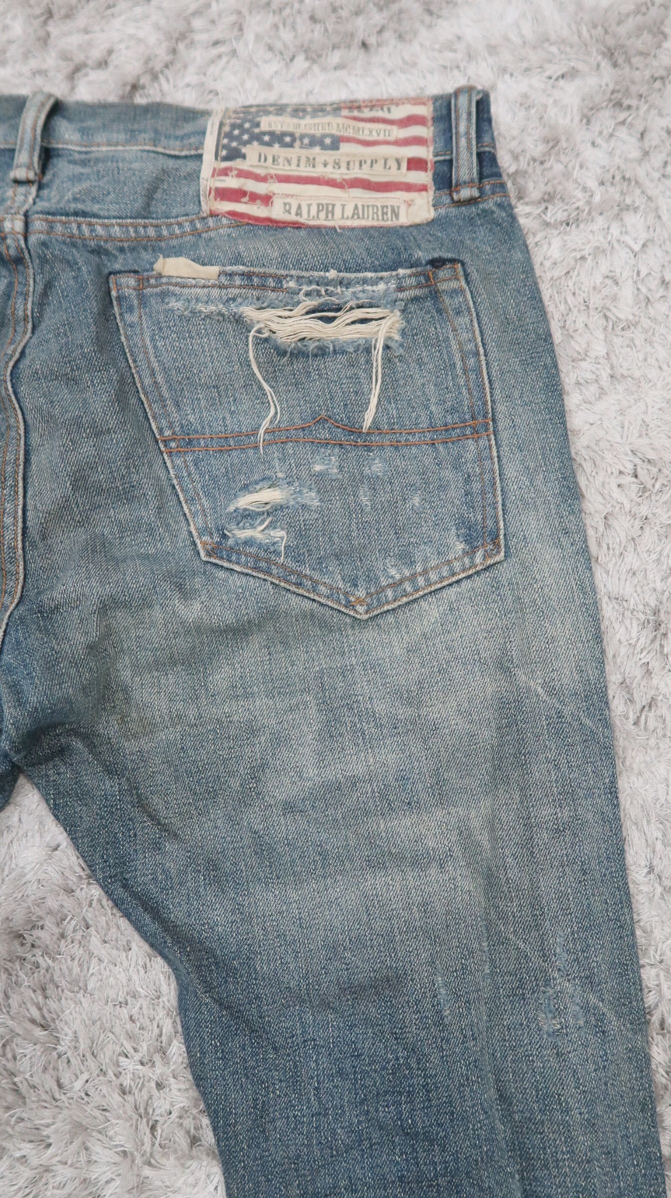 Denim & Supply Ralph Lauren Denim + Supply Ralph Lauren Distress Slim Jeans Size US 36 / EU 52 - 14 Thumbnail