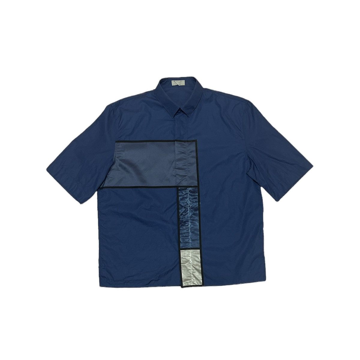 Dior SS14 Dior Homme Kris Van Assche Haute Patchwork Shirt Size US L / EU 52-54 / 3 - 4 Thumbnail
