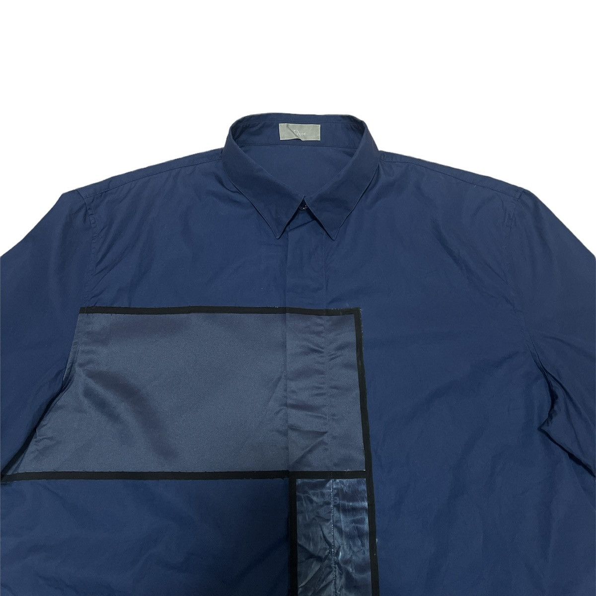 Dior SS14 Dior Homme Kris Van Assche Haute Patchwork Shirt Size US L / EU 52-54 / 3 - 6 Thumbnail