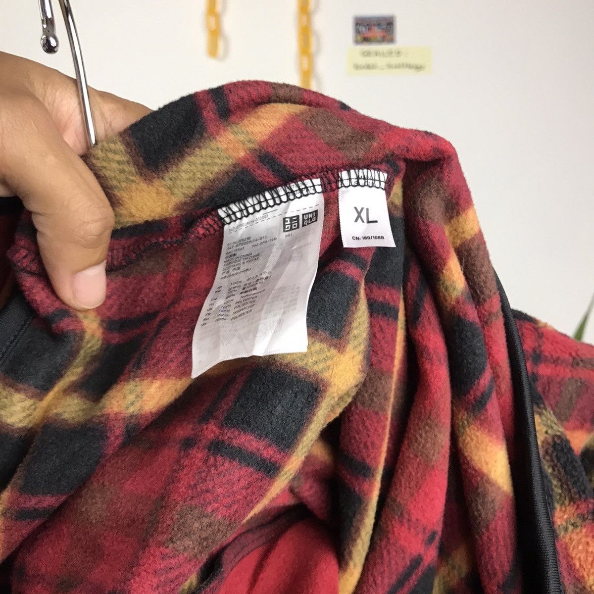 Japanese Brand × Uniqlo × Vintage Vintage Checkered Uniqlo Fleece Size US XL / EU 56 / 4 - 7 Thumbnail