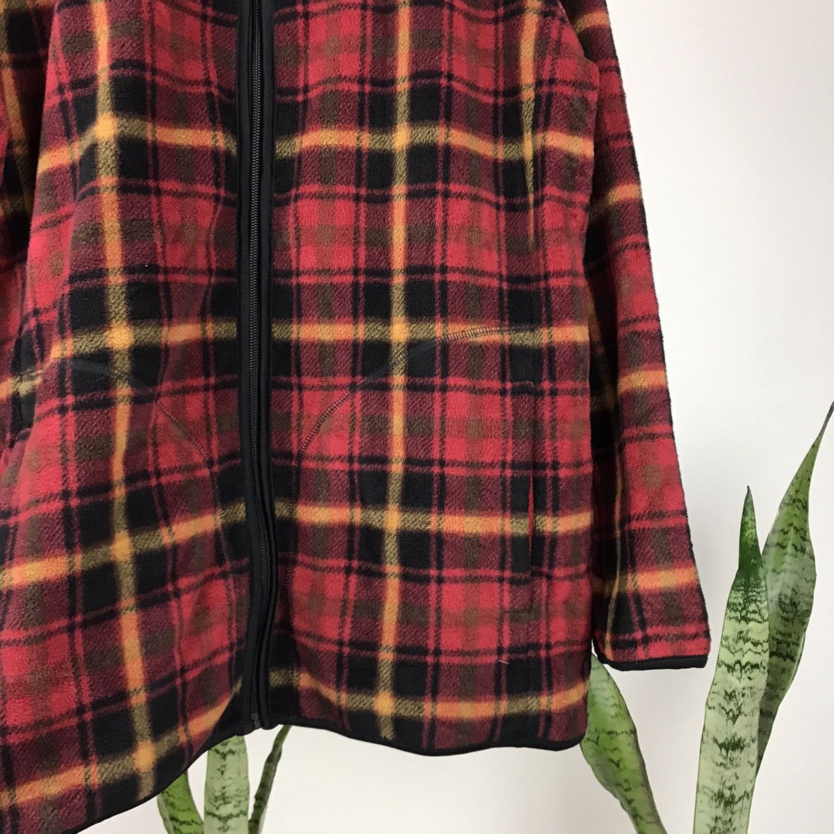 Japanese Brand × Uniqlo × Vintage Vintage Checkered Uniqlo Fleece Size US XL / EU 56 / 4 - 5 Thumbnail