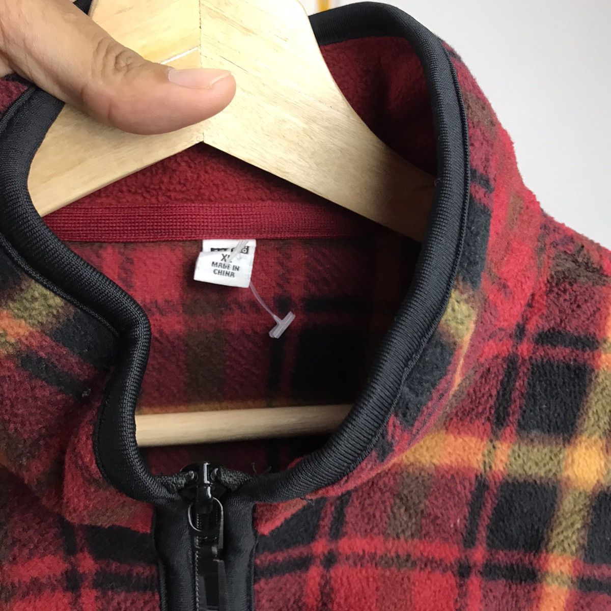 Japanese Brand × Uniqlo × Vintage Vintage Checkered Uniqlo Fleece Size US XL / EU 56 / 4 - 6 Thumbnail
