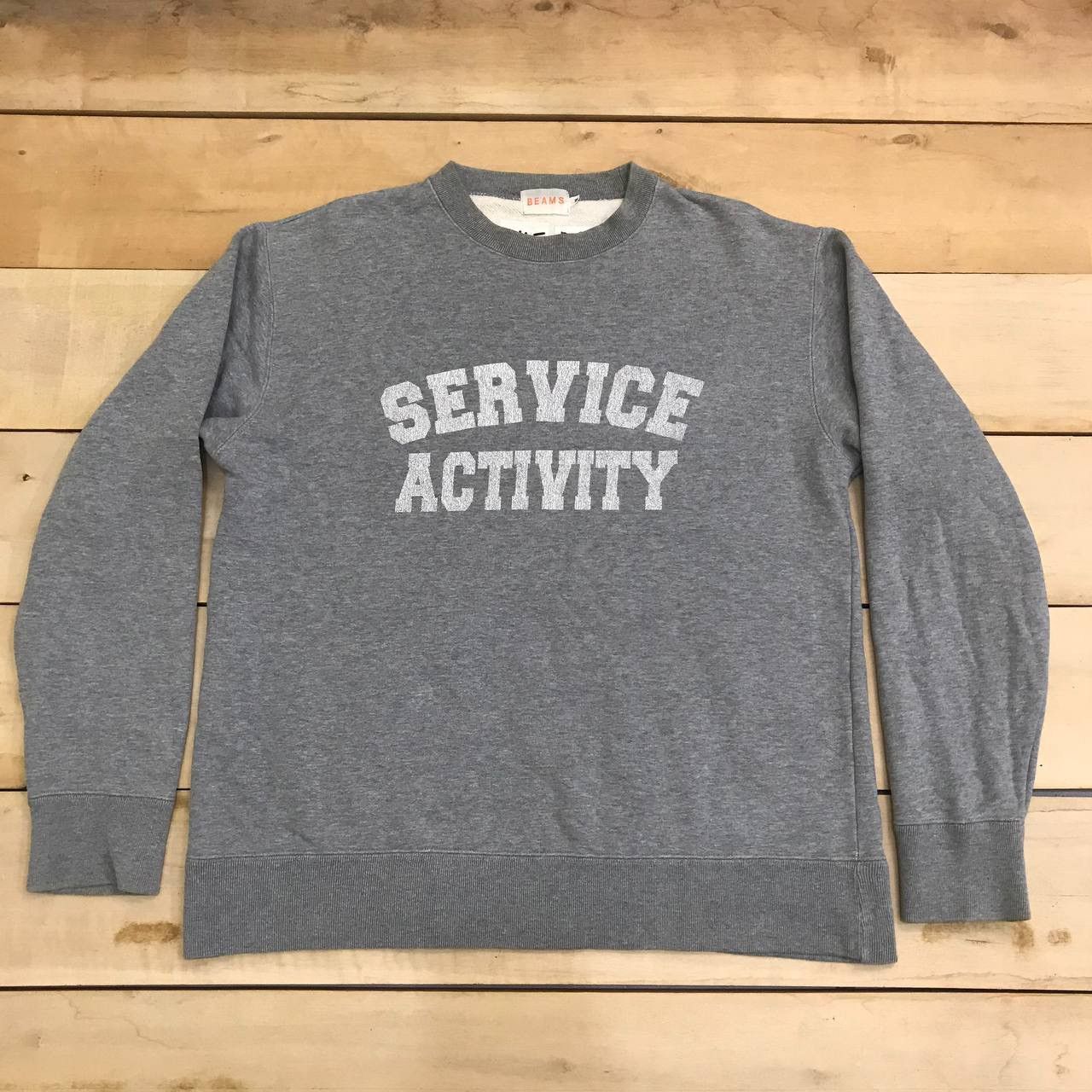 Beams Plus × Japanese Brand A145 BEAMS JAPAN SEVICE ACTIVITY PARODY SWEATSHIRTS Size US M / EU 48-50 / 2 - 1 Thumbnail