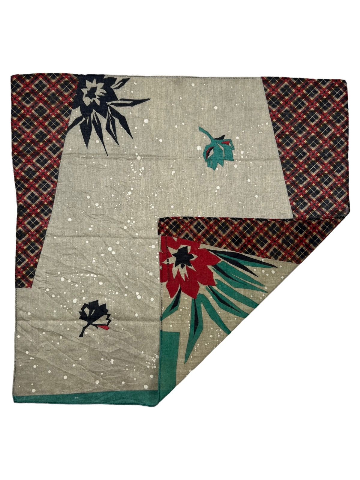Japanese Brand Junko Koshino Handkerchief Neckerchief Bandana Pocketsquare Size ONE SIZE - 4 Thumbnail